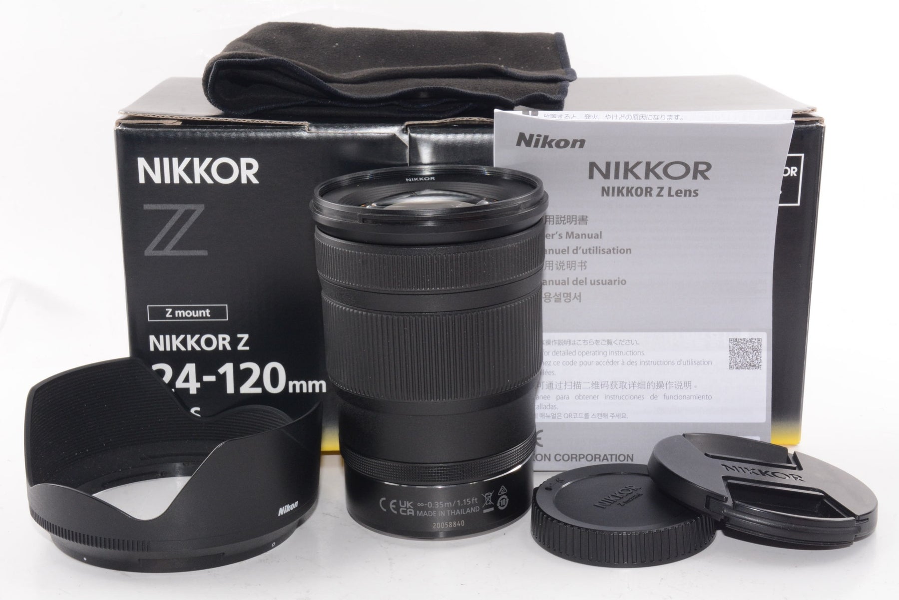 【外観特上級】Nikon 標準ズームレンズ NIKKOR Z 24-120mm f/4 S Zマウント フルサイズ対応 Sライン NZ24-120 ニコン ブラック