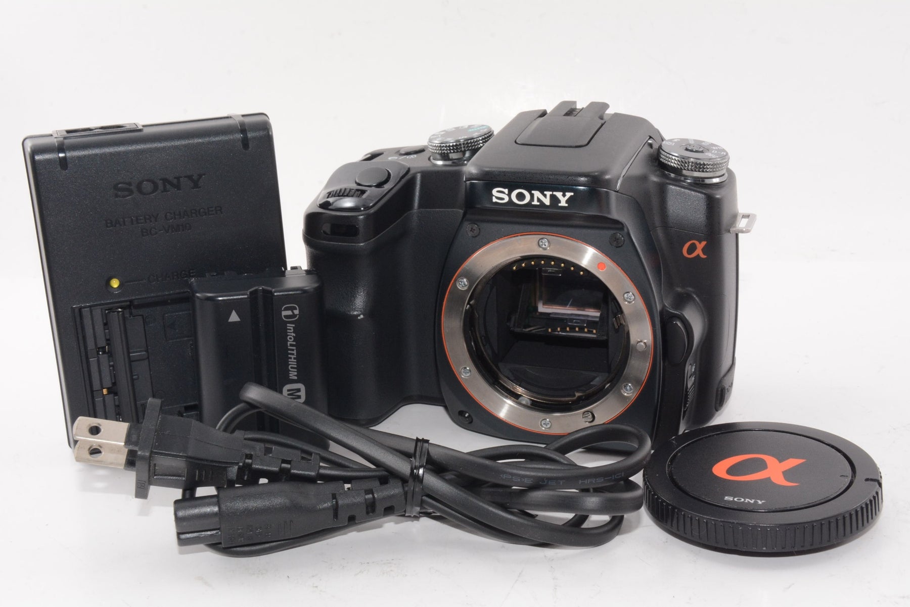 【外観並級】SONY デジタル一眼レフカメラ α100 ボディ ブラック
