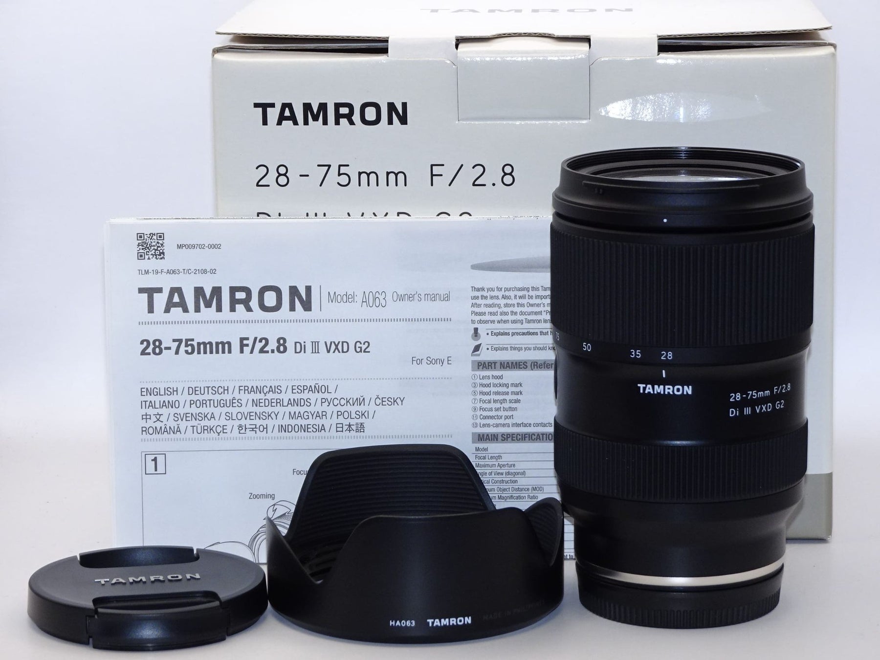 【外観特上級】タムロン 28-75mm F/2.8 Di III VXD G2 ソニーEマウント用(Model A063)