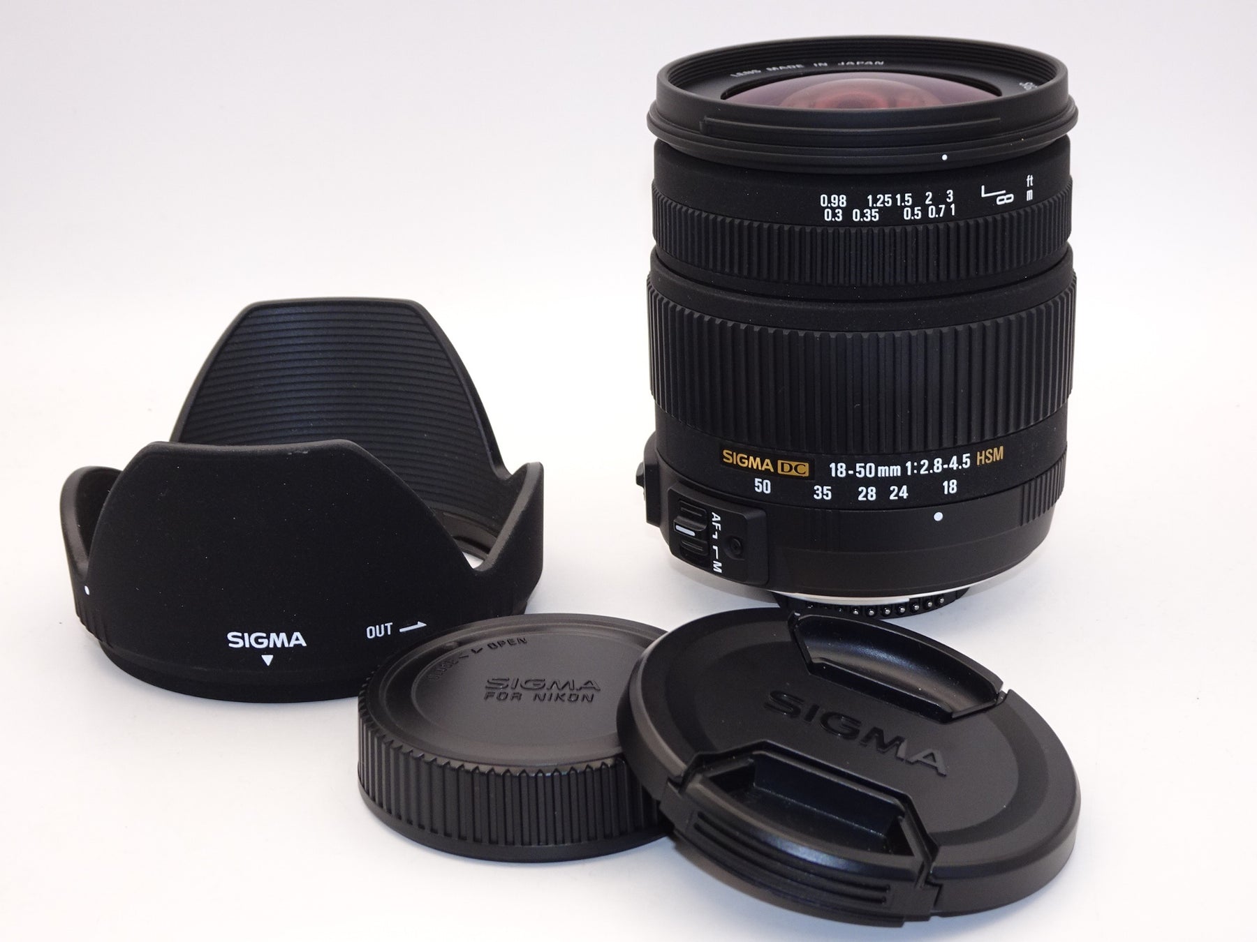 【外観特上級】SIGMA シグマ 18-50mm F2.8-4.5 DC OS HSM ニコン用