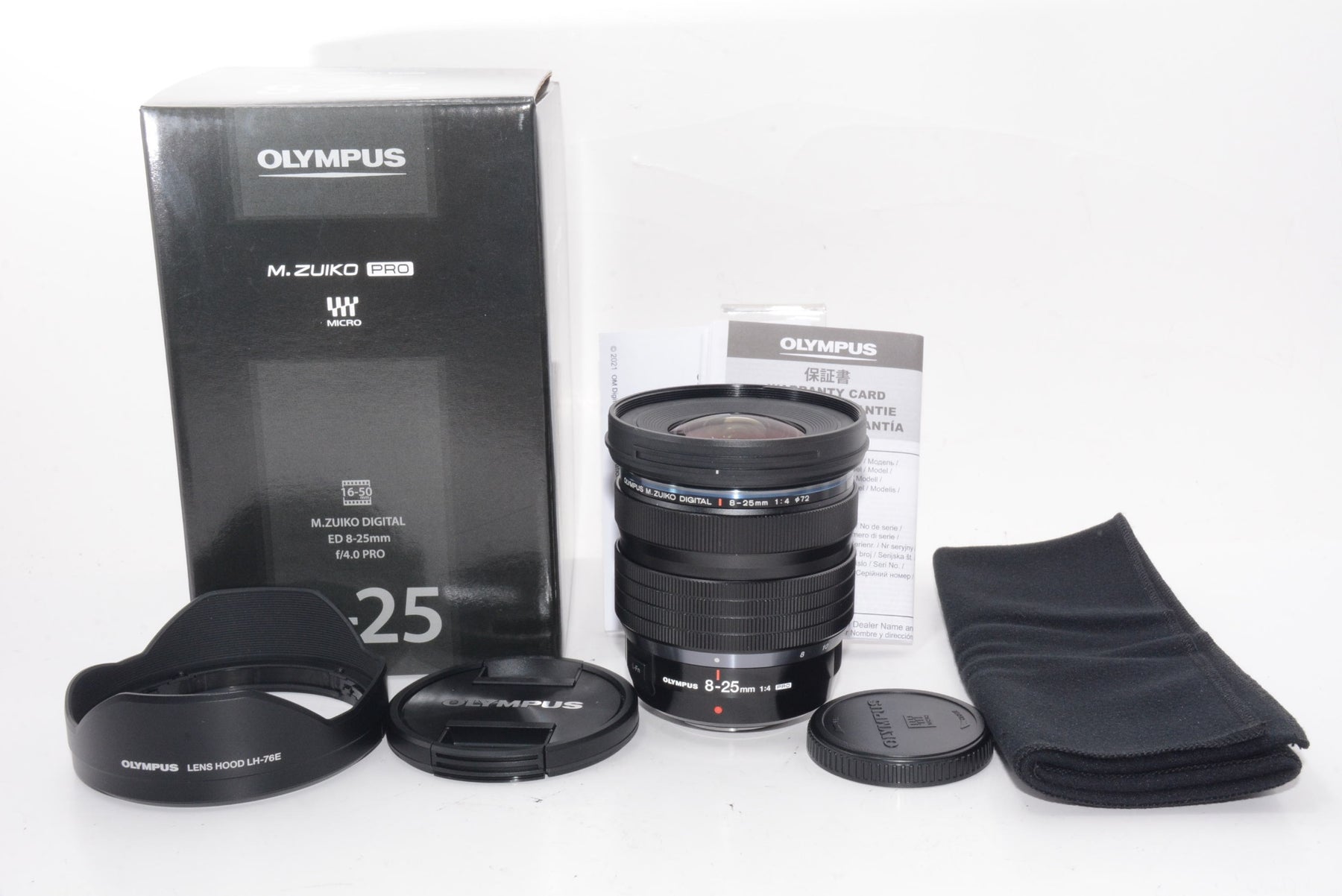 【外観特上級】OLYMPUS M.ZUIKO DIGITAL ED 8-25mm F4.0 PRO BLK