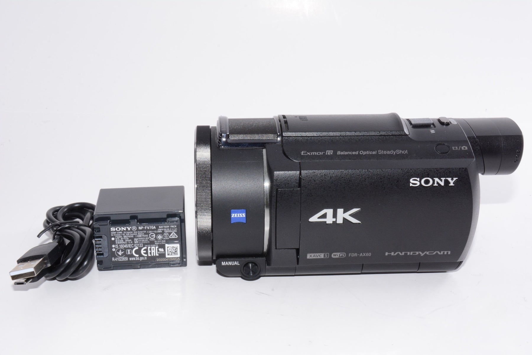 【外観特上級】ソニー ビデオカメラ FDR-AX60 4K 64GB ブラック