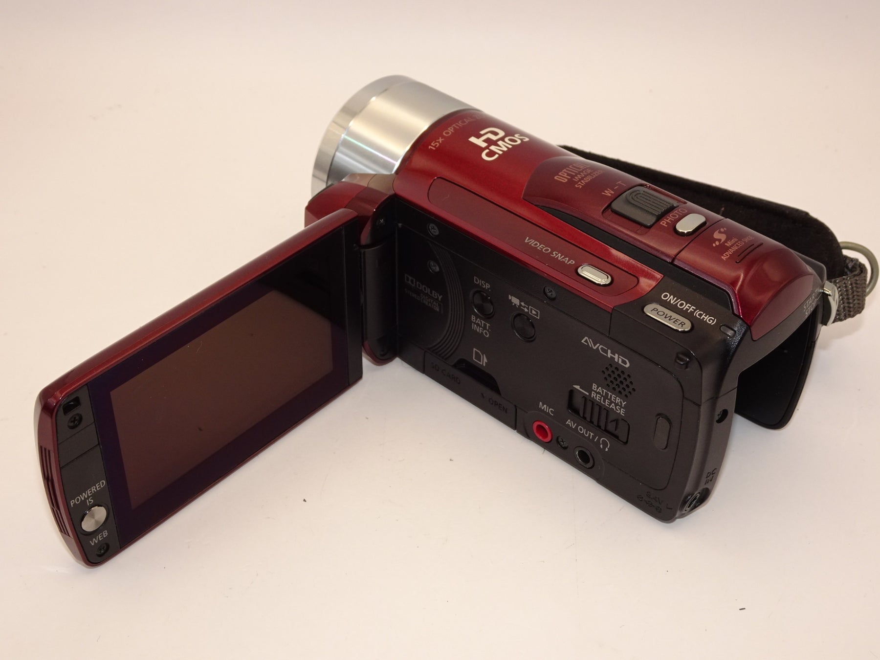 【外観特上級】Canon フルハイビジョンビデオカメラ iVIS HF M31 レッド IVISHFM31RD (内蔵メモリ32GB)