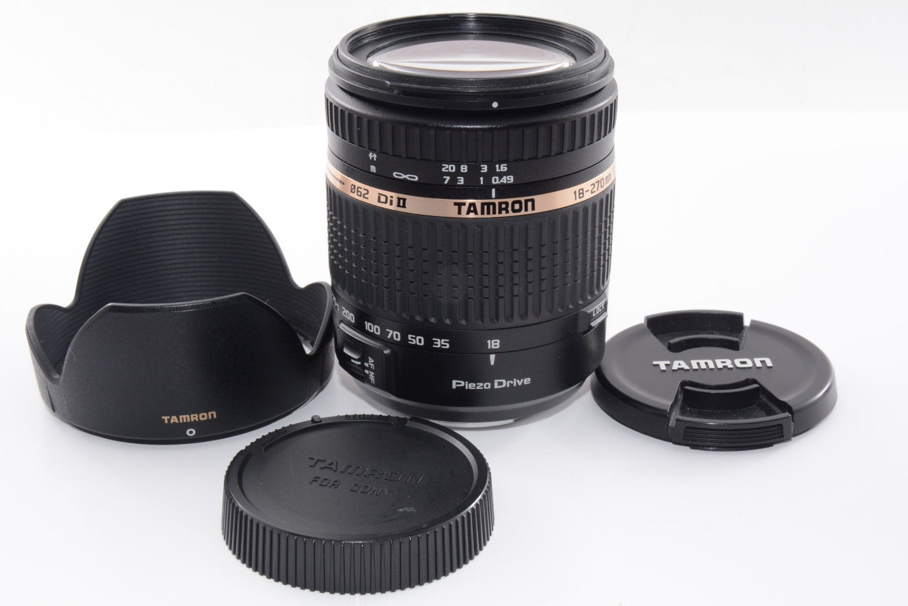 【外観特上級】TAMRON 高倍率ズームレンズ 18-270mm F3.5-6.3 DiII PZD ソニー用Aマウント APS-C専用 B008S
