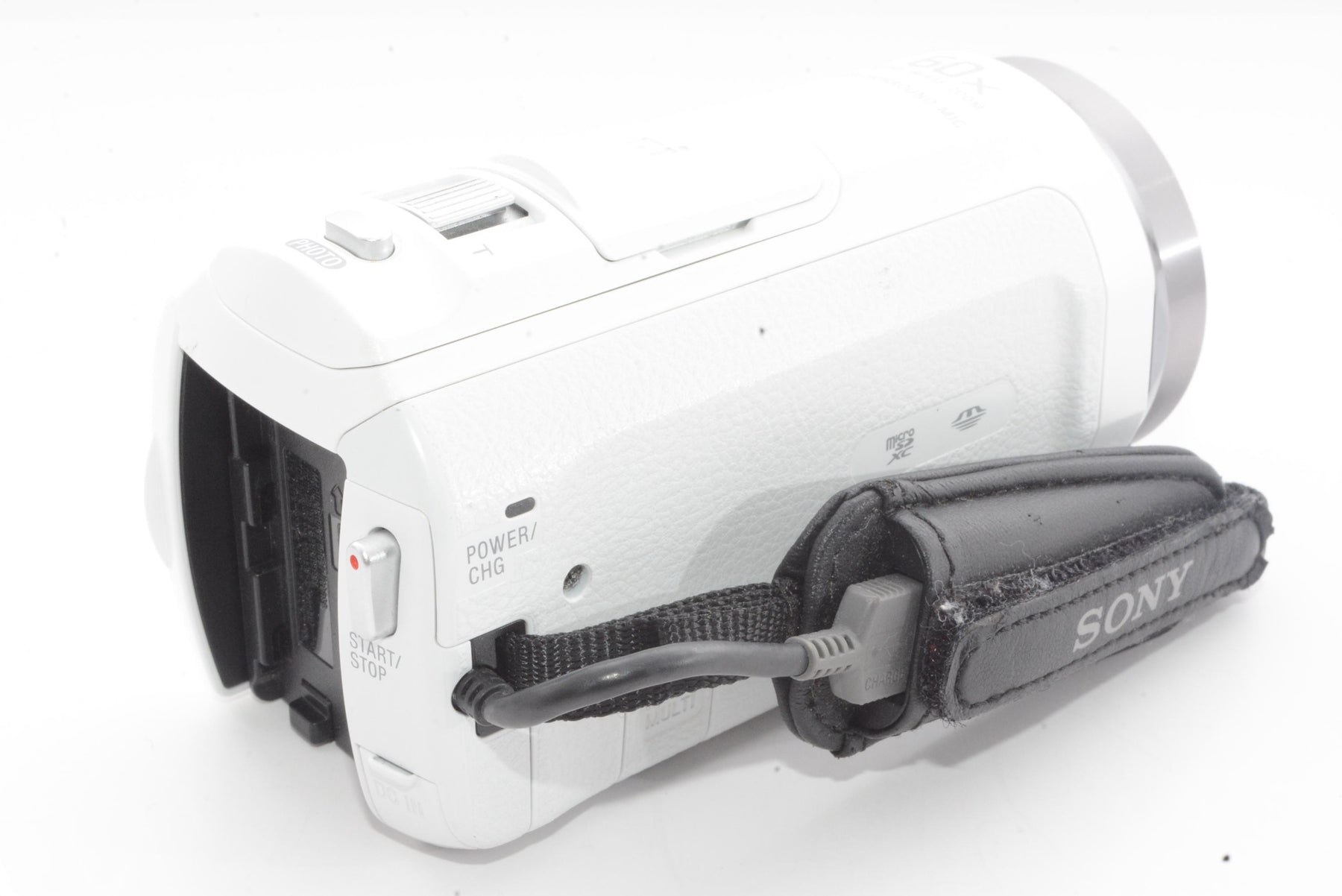 【外観並級】ソニー SONY ビデオカメラ Handycam CX535 内蔵メモリ32GB ホワイト HDR-CX535/W