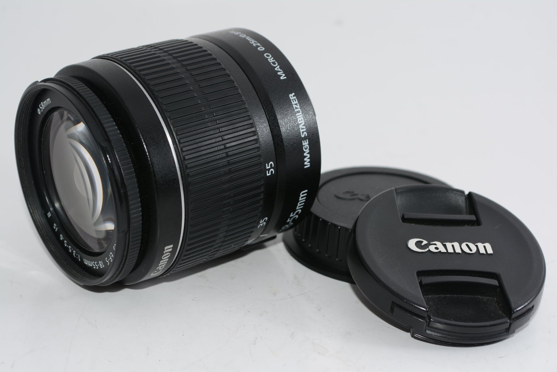 【外観並級】Canon 標準ズームレンズ EF-S18-55mm F3.5-.5.6 IS II