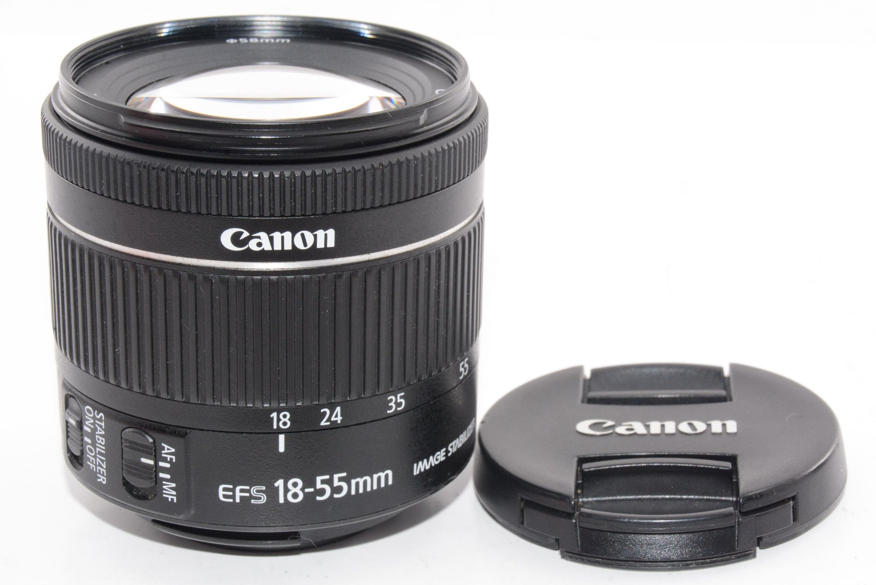 【外観特上級】Canon 標準ズームレンズ EF-S18-55mm F3.5-5.6 IS STM