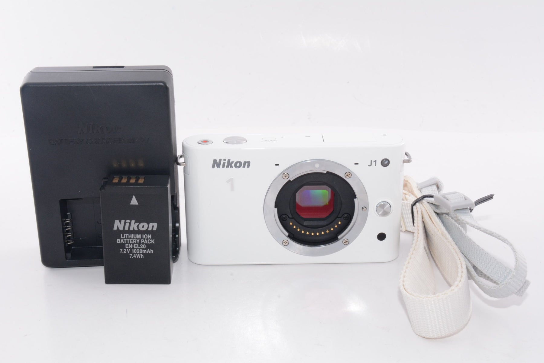 【外観並級】Nikon ニコン ミラーレス一眼カメラ Nikon 1 J1 ボディ ホワイト