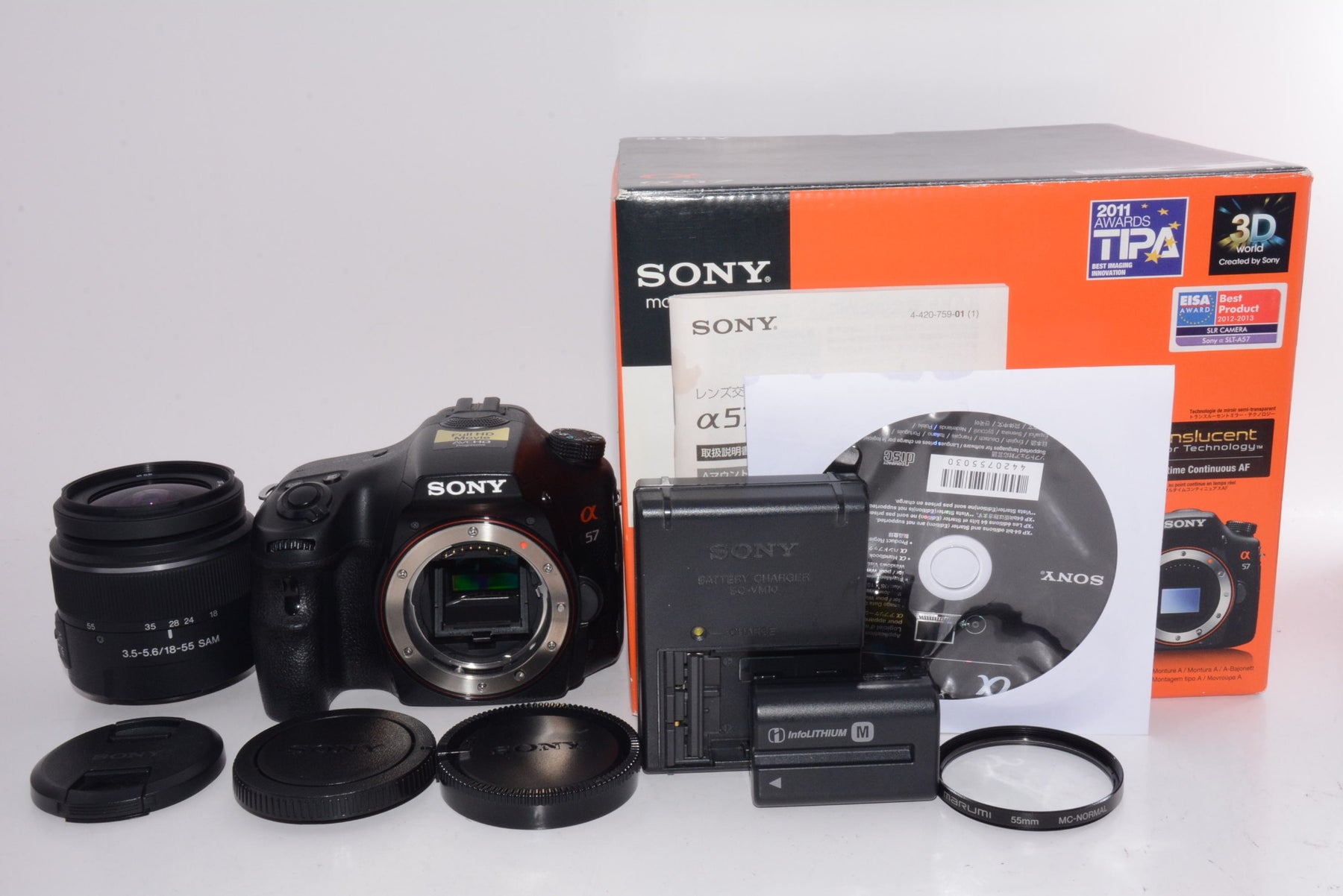 【外観並級】SONY α57 ズームレンズキット DT 18-55mm F3.5-5.6 SAM付属