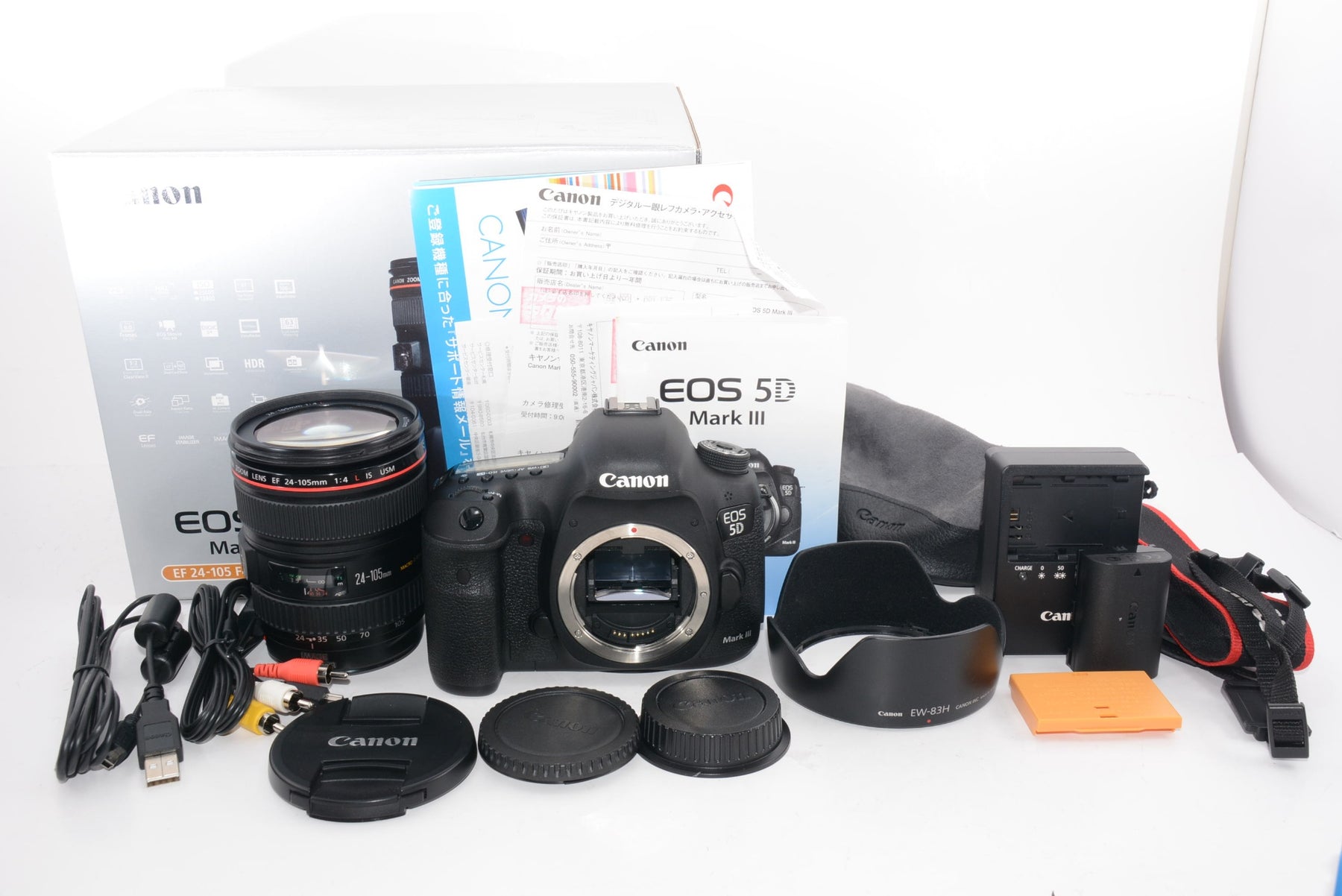 【外観特上級】Canon デジタル一眼レフカメラ EOS 5D Mark III レンズキット EF24-105mm F4L IS USM付属 EOS5DMK3LK