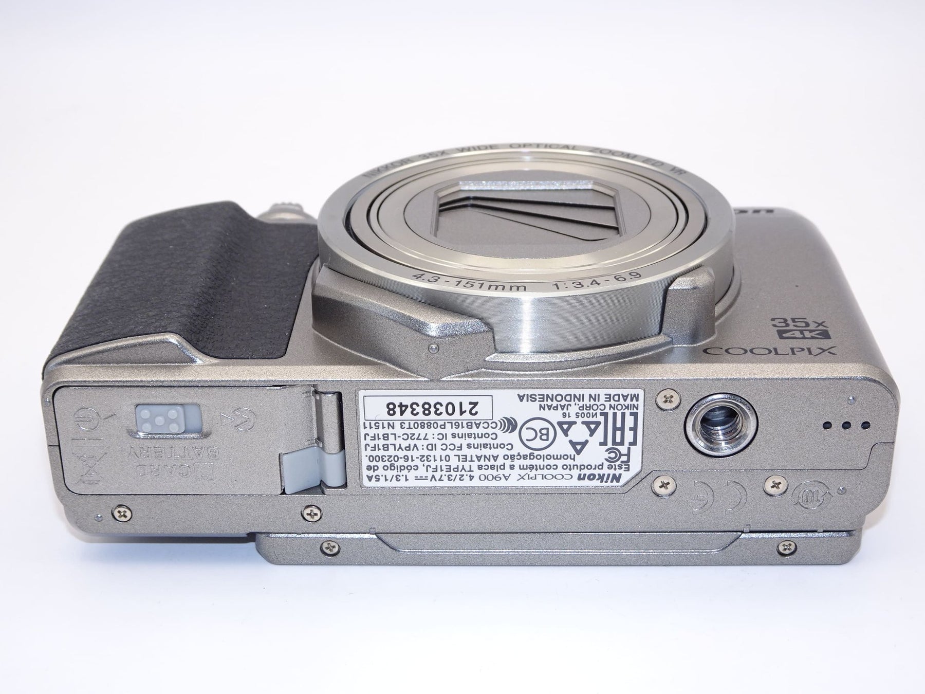 【外観特上級】Nikon デジタルカメラ COOLPIX A900 光学35倍ズーム 2029万画素 シルバー A900SL