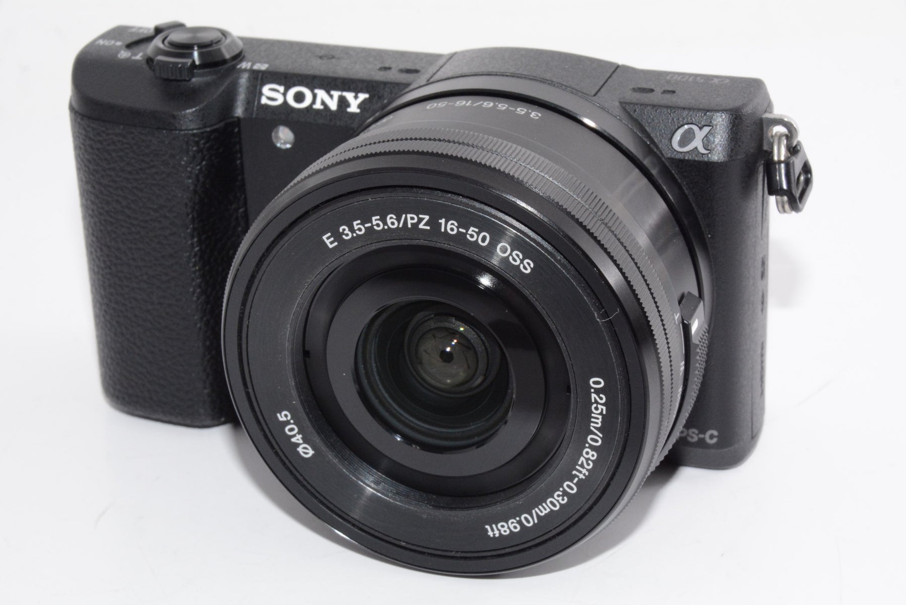 【外観特上級】ソニー SONY ミラーレス一眼 α5100 パワーズームレンズキット E PZ 16-50mm F3.5-5.6 OSS付属 ブラック ILCE-5100L-B