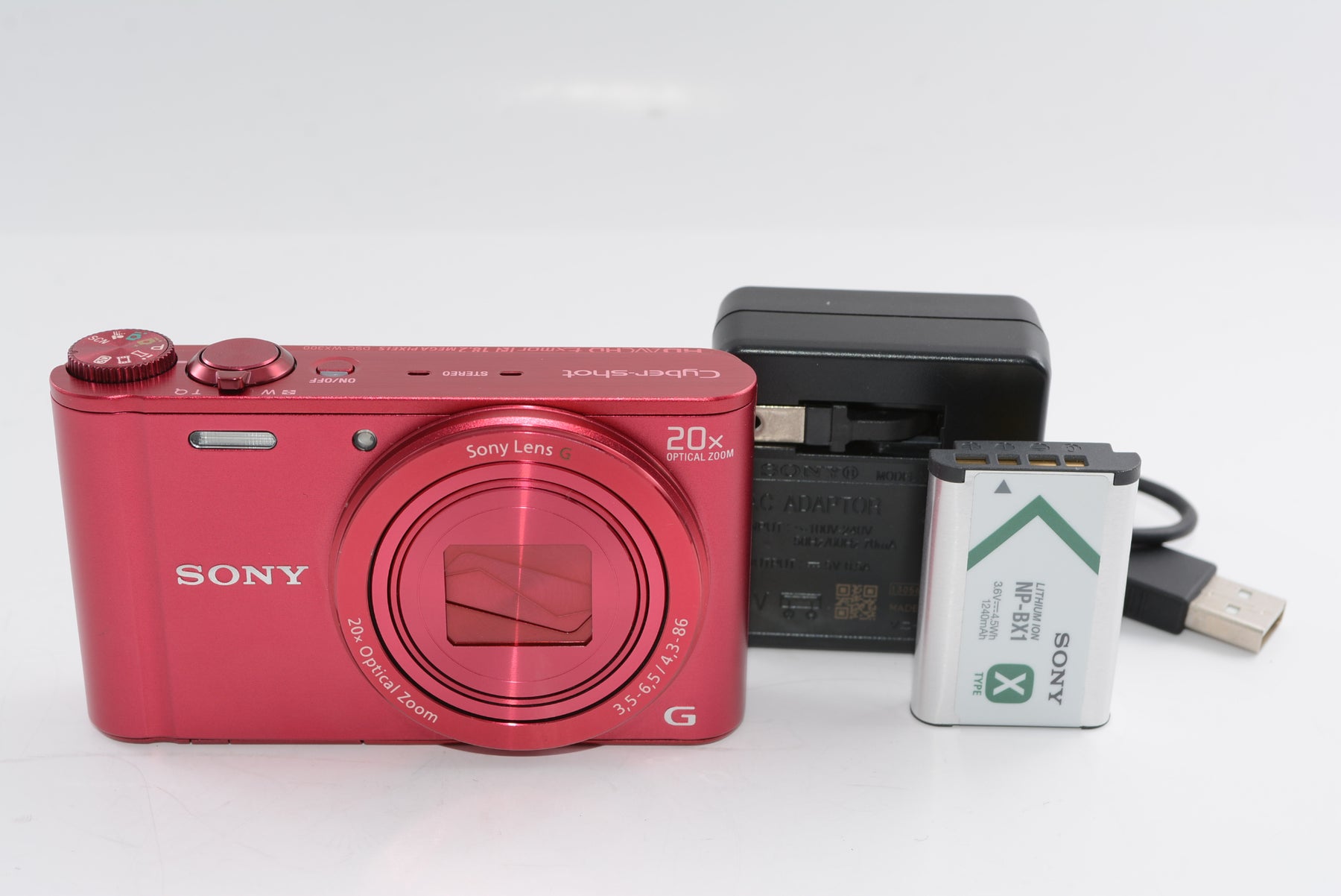【外観並級】ソニー SONY Cyber-shot WX300 レッド DSC-WX300/R