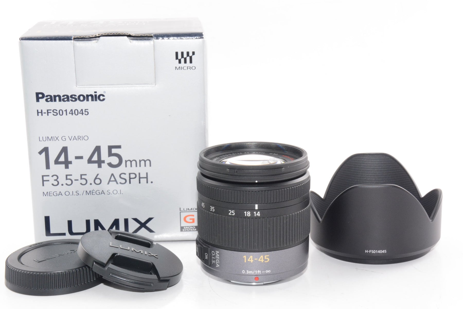 【外観特上級】Panasonic LUMIX G VARIO 14-45mm F3.5-5.6 ASPH MEGA O.I.S.