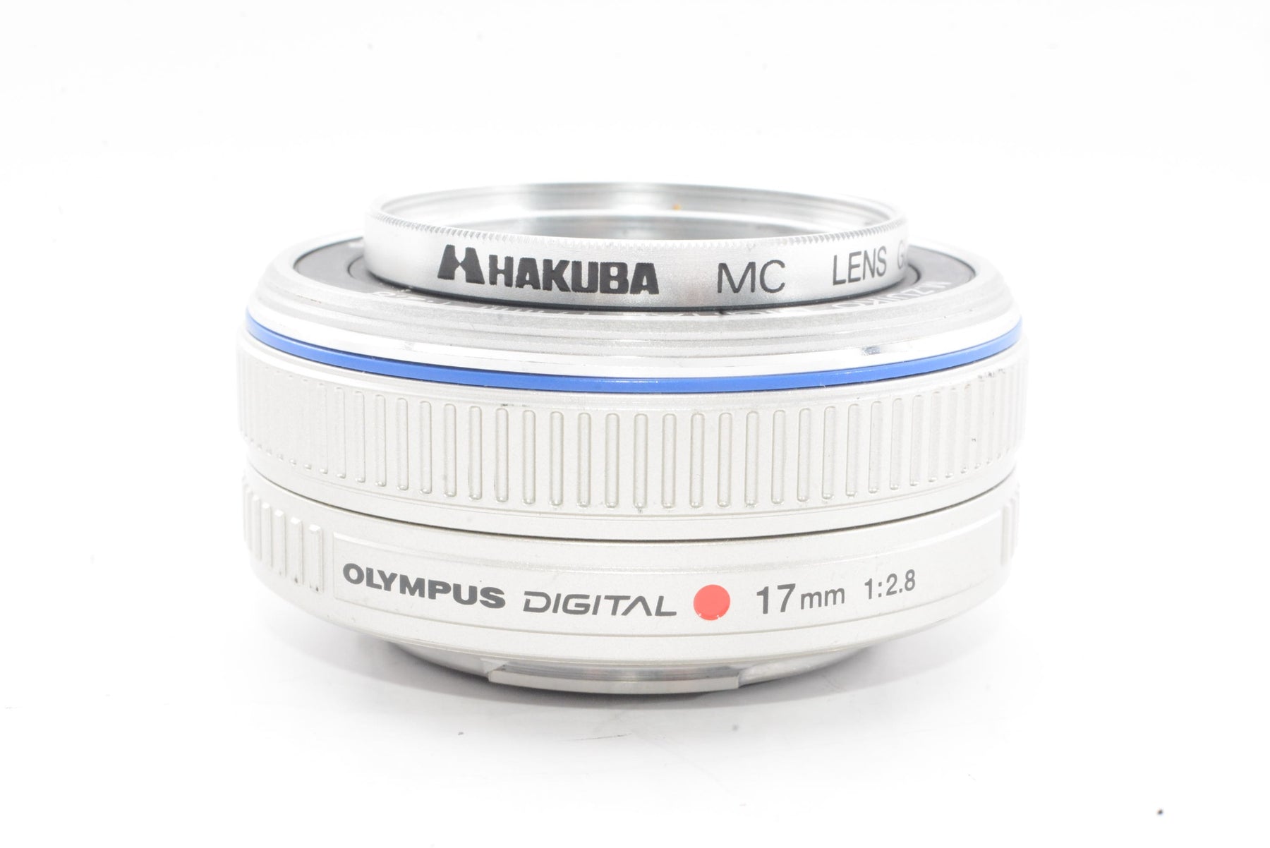 【外観特上級】OLYMPUS パンケーキレンズ M.ZUIKO DIGITAL 17mm F2.8 シルバー