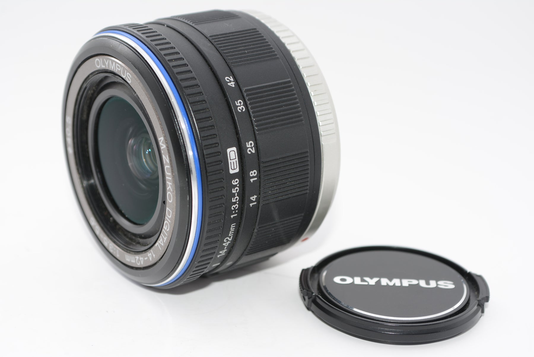 【外観並級】OLYMPUS 標準ズームレンズ M.ZUIKO DIGITAL ED 14-42mm F3.5-5.6 ブラック