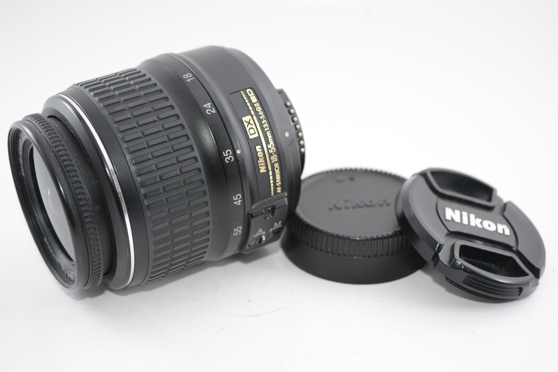 【外観特上級】Nikon 標準ズームレンズ AF-S DX Zoom Nikkor ED 18-55mm f/3.5-5.6 G II ブラック