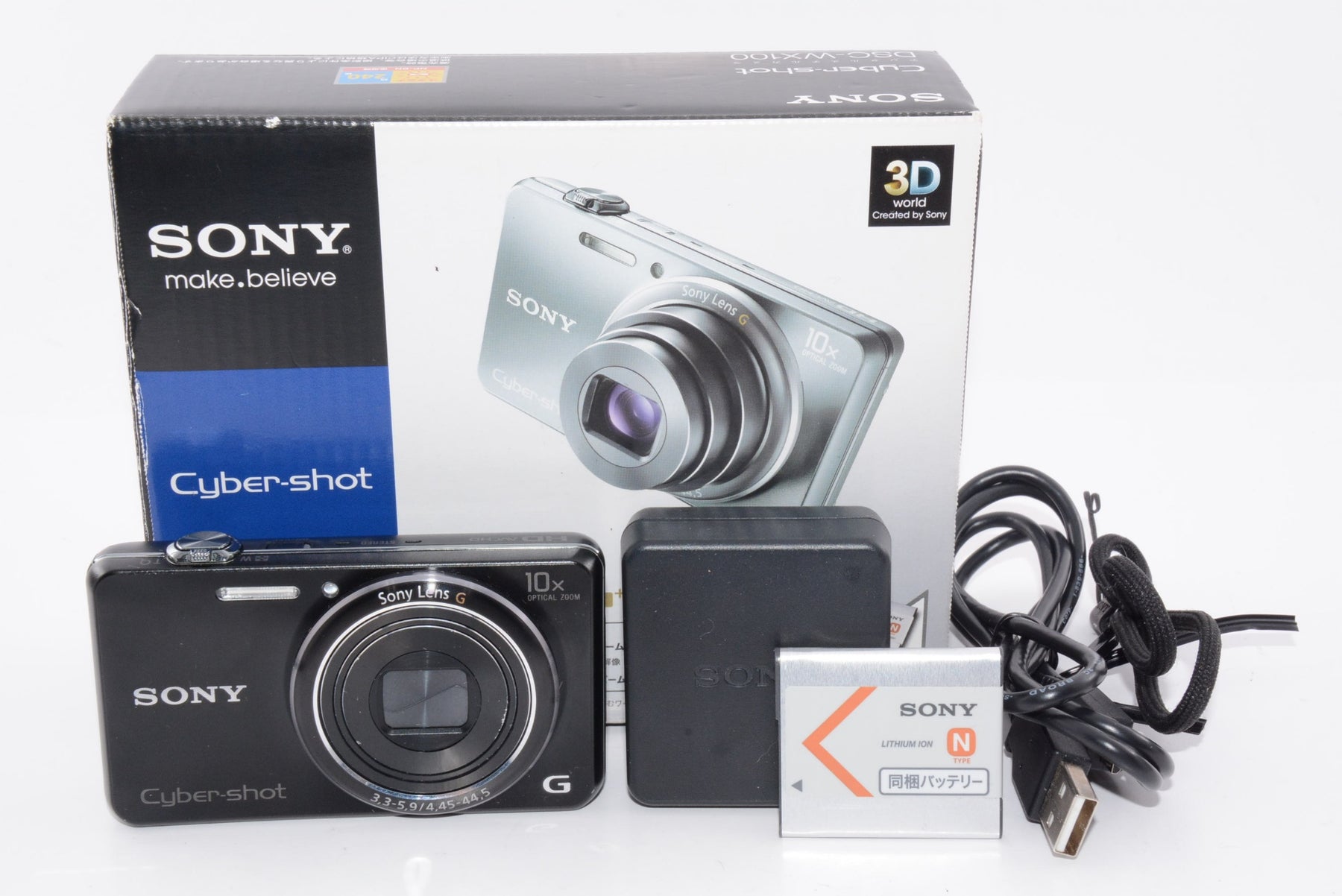 【外観並級】ソニー SONY Cyber-shot WX100 (1820万/光学x10) ブラック