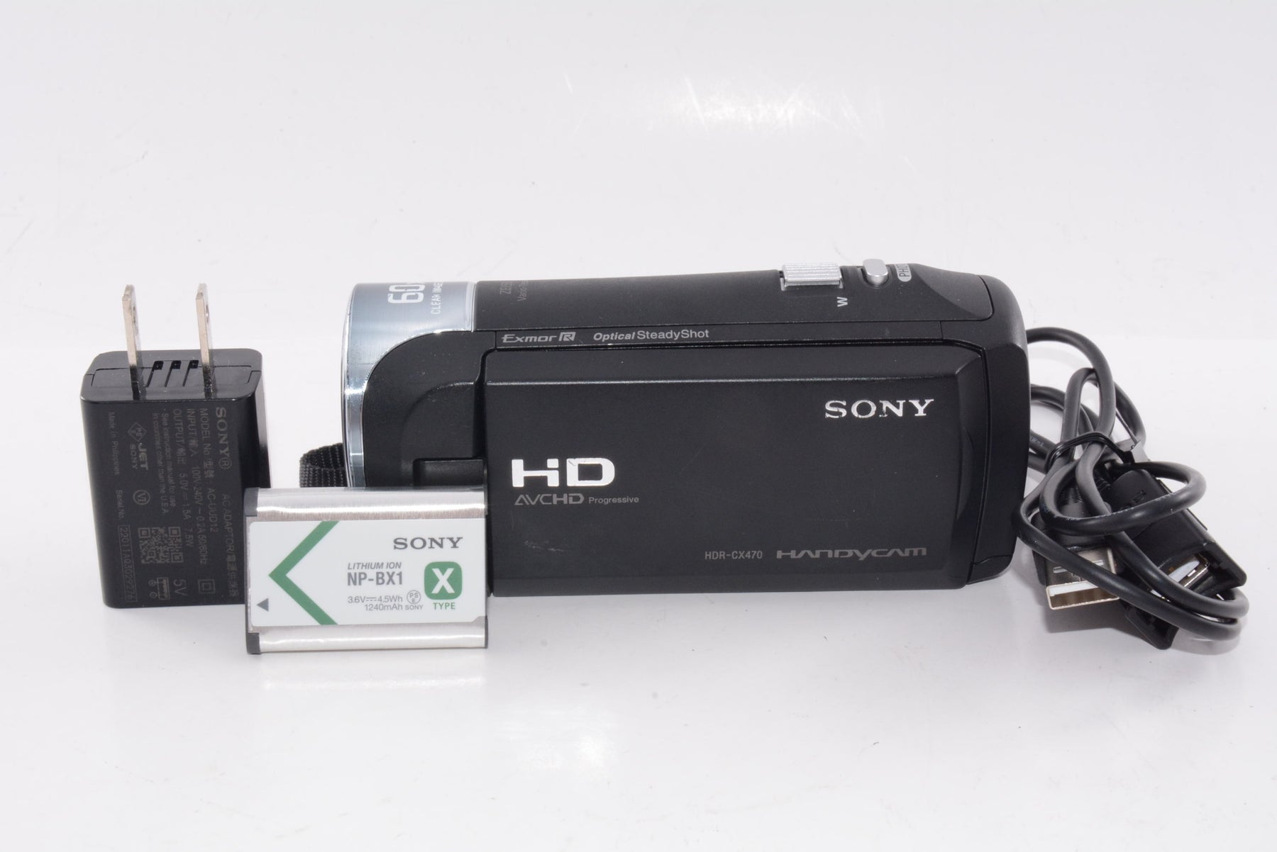 【外観特上級】ソニー ビデオカメラ HDR-CX470 32GB 光学30倍 ブラック Handycam HDR-CX470 B