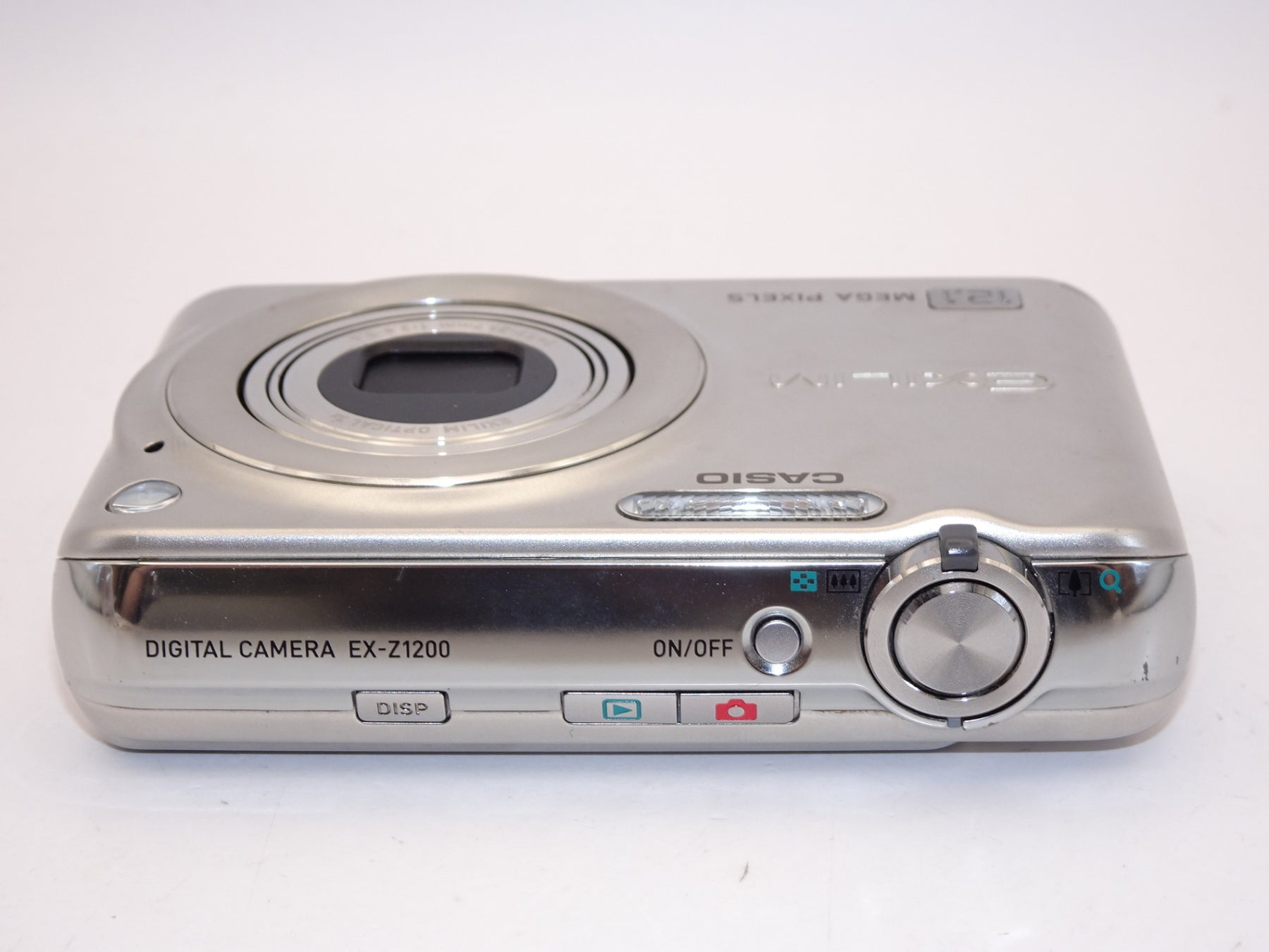 【外観特上級】CASIO デジタルカメラ EXILIM (エクシリム) ZOOM シルバー EX-Z1200SR