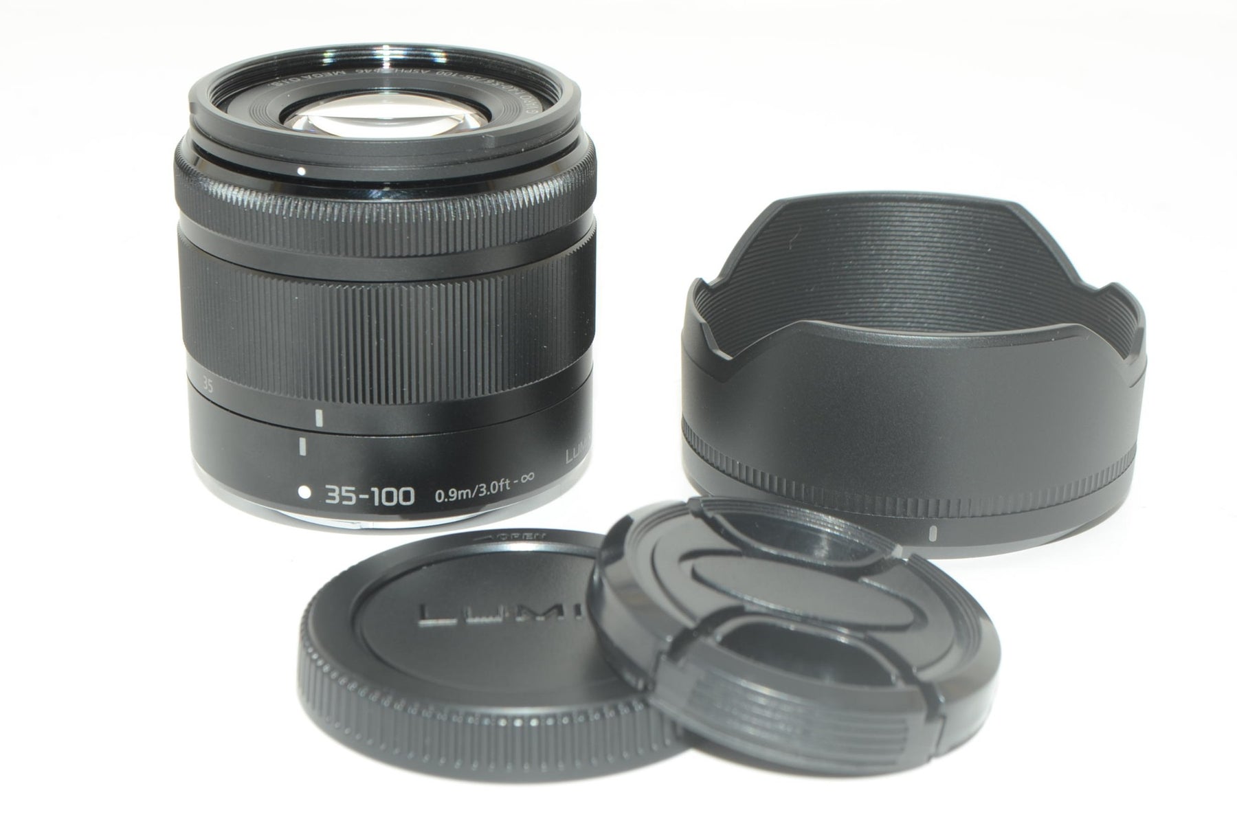 【外観特上級】パナソニック 望遠ズームレンズ マイクロフォーサーズ用 ルミックス G VARIO 35-100mm/F4.0-5.6 ASPH./MEGA O.I.S. ブラック H-FS35100-K