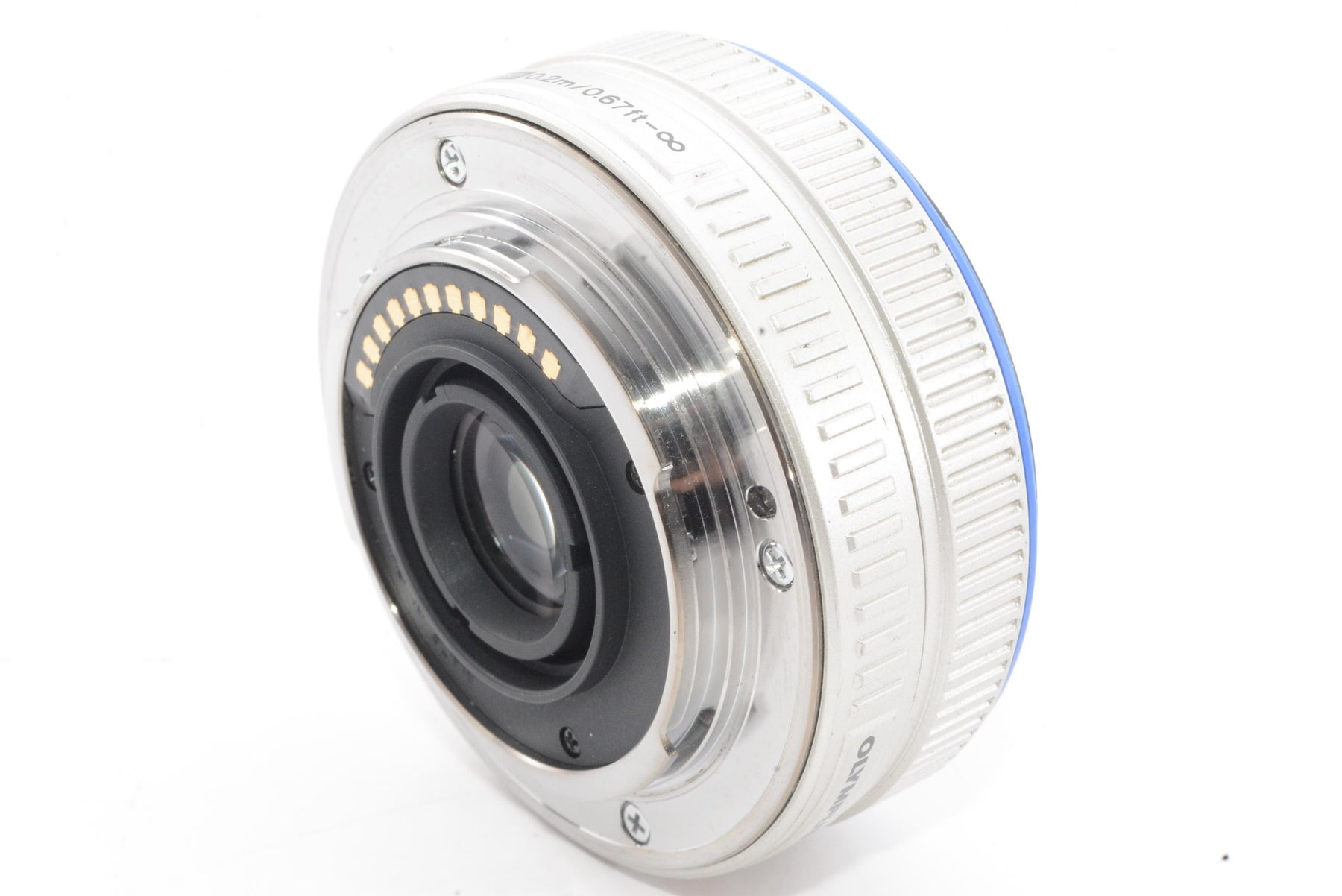 【外観並級】OLYMPUS パンケーキレンズ M.ZUIKO DIGITAL 17mm F2.8 シルバー