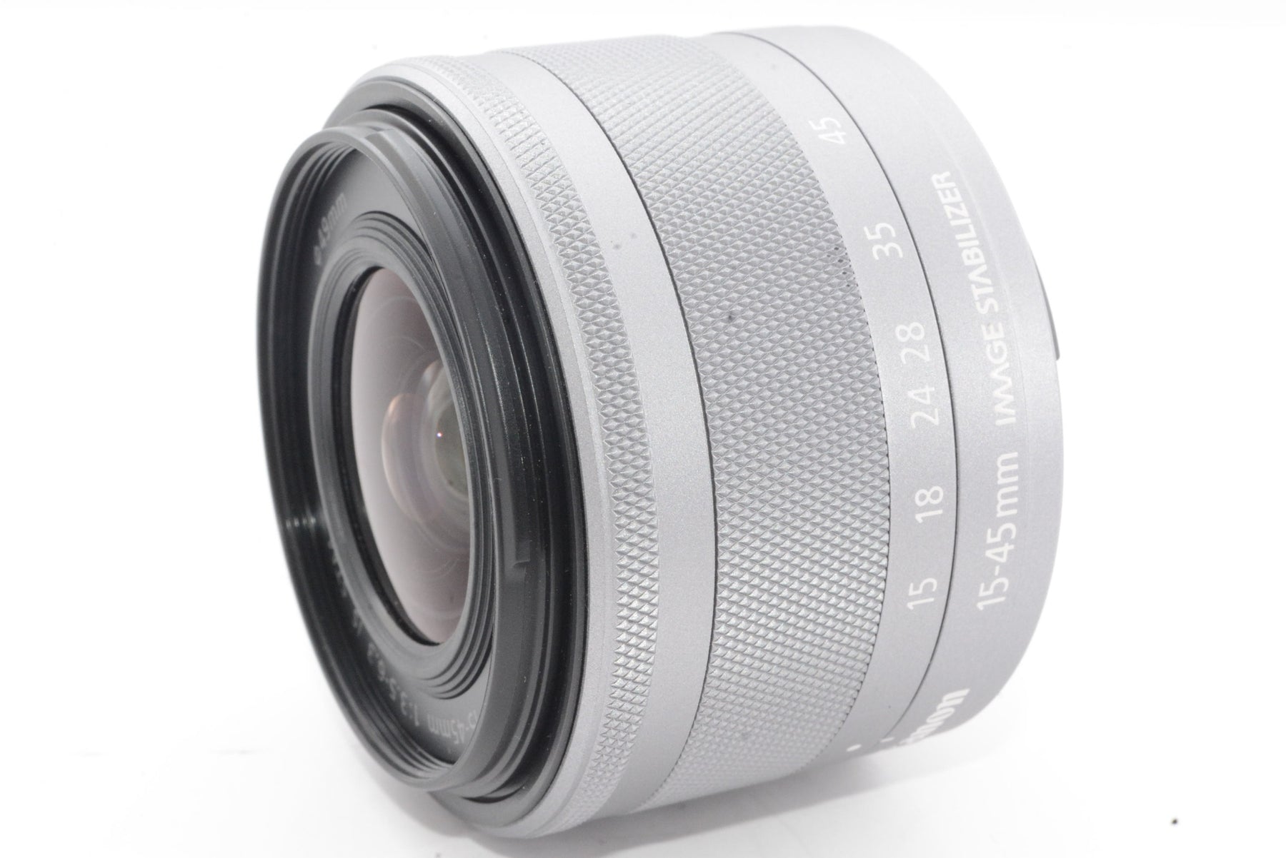 【外観特上級】Canon 標準ズームレンズ EF-M15-45mm F3.5-6.3IS STM(シルバー) ミラーレス一眼対応 EF-M15-45ISSTMSL