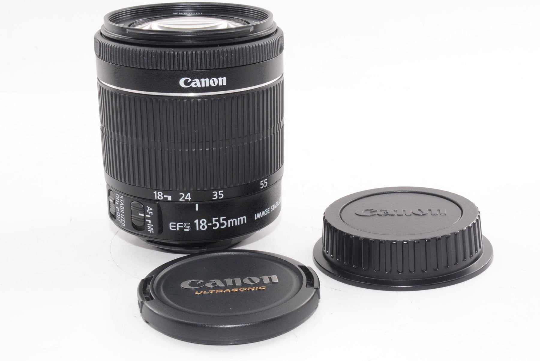 【外観並級】Canon 標準ズームレンズ EF-S18-55mm F3.5-5.6 IS STM