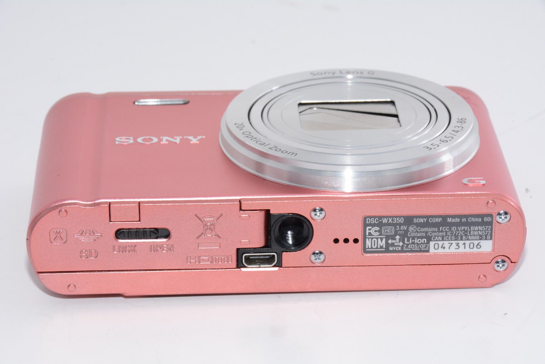 【外観特上級】ソニー SONY デジタルカメラ Cyber-shot WX350 光学20倍 ピンク DSC-WX350-P