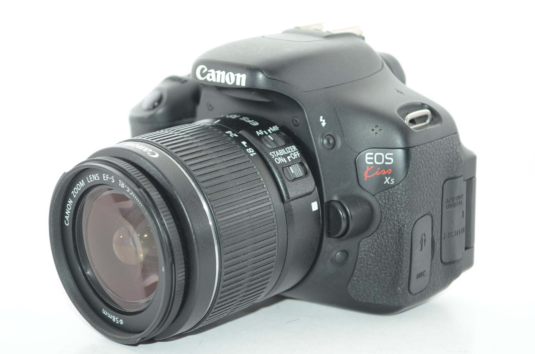 【外観特上級】Canon デジタル一眼レフカメラ EOS Kiss X5 ダブルズームキット EF-S18-55mm/EF-S55-250mm付属 KISSX5-WKIT