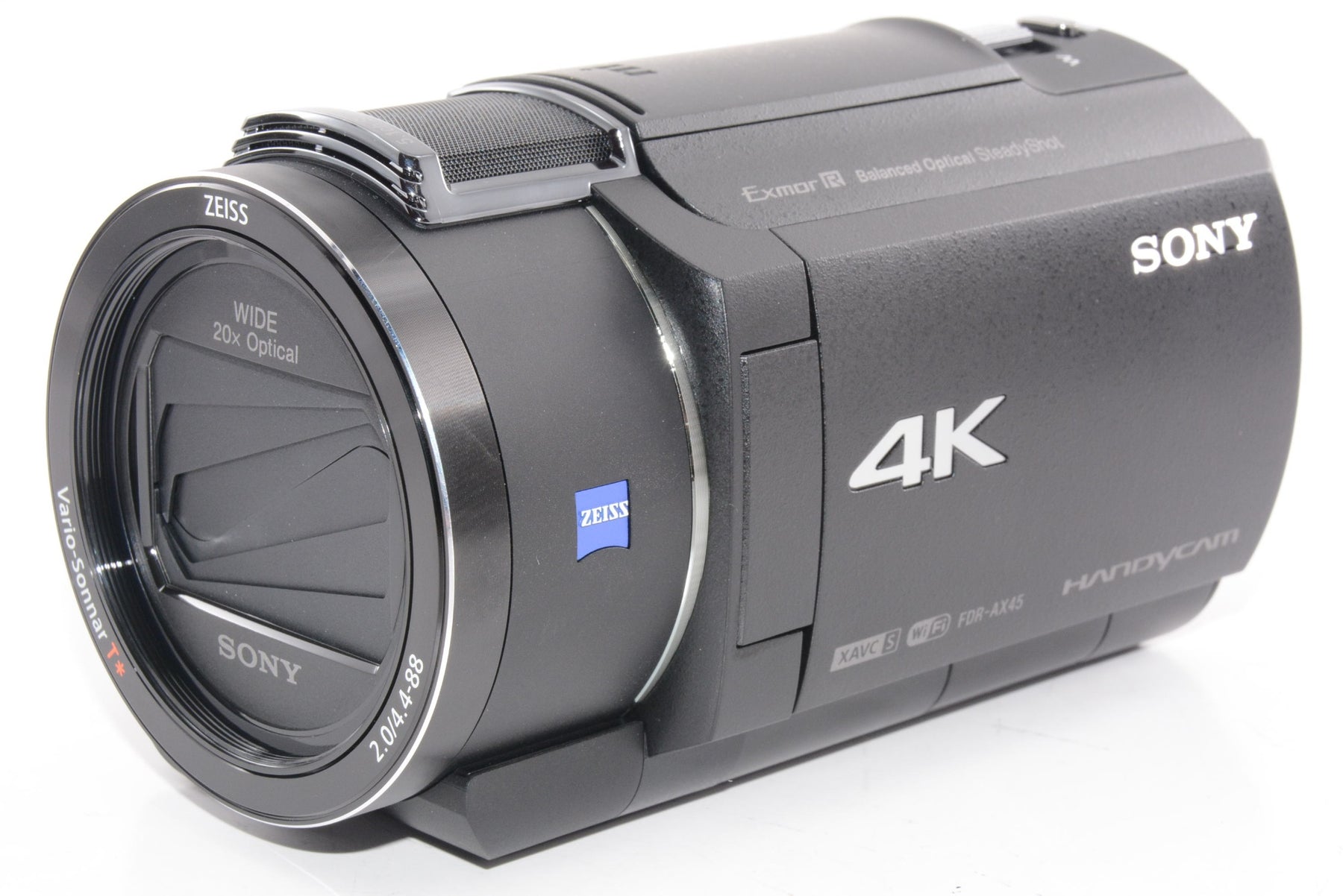 【外観特上級】ソニー / 4K / ビデオカメラ / Handycam / FDR-AX45A / ブラック / 内蔵メモリー64GB / 光学ズーム20倍 / 空間光学手ブレ補正 / FDR-AX45A B