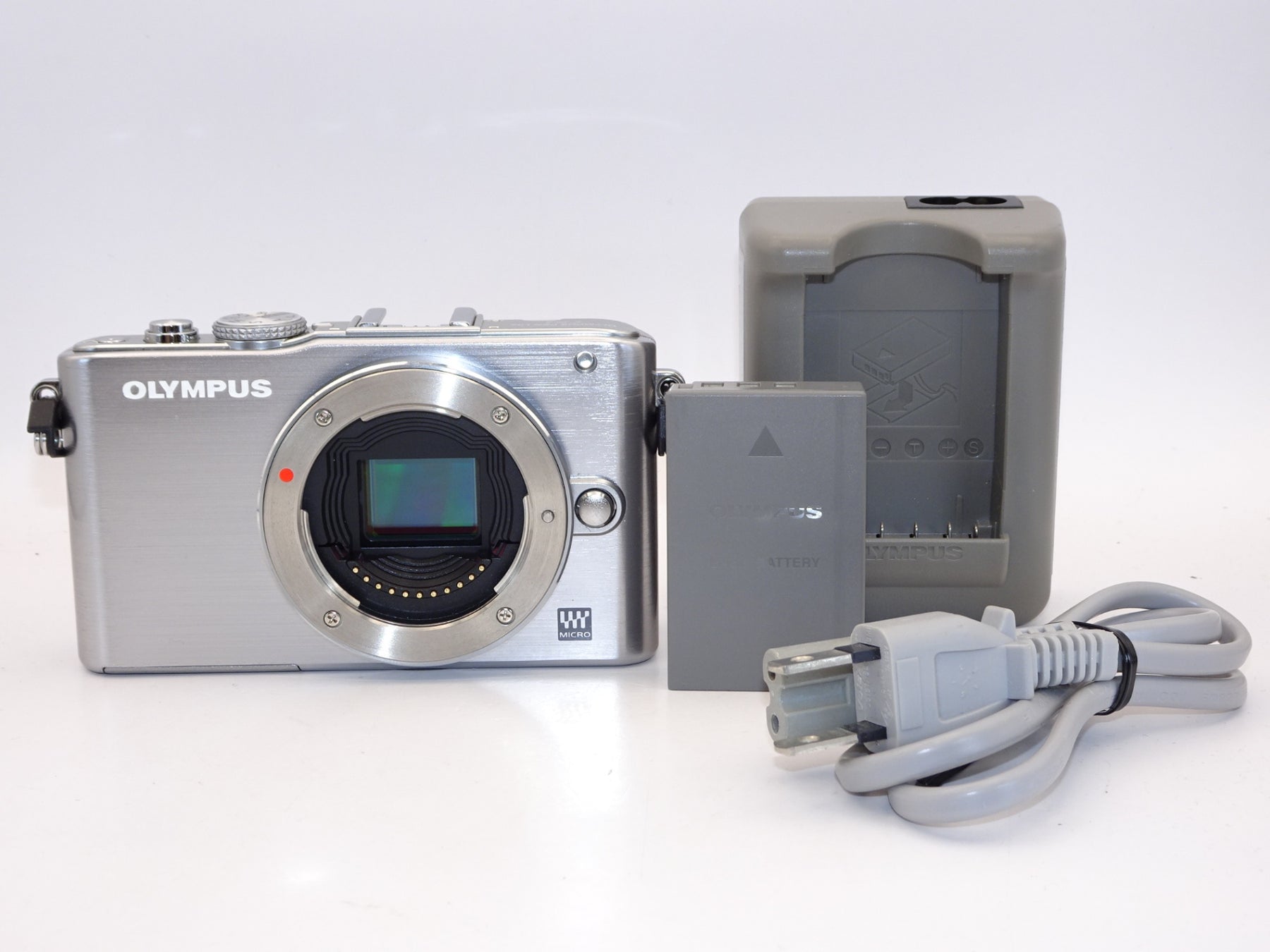 【外観特上級】OLYMPUS ミラーレス一眼 PEN Lite E-PL3 ボディ シルバー