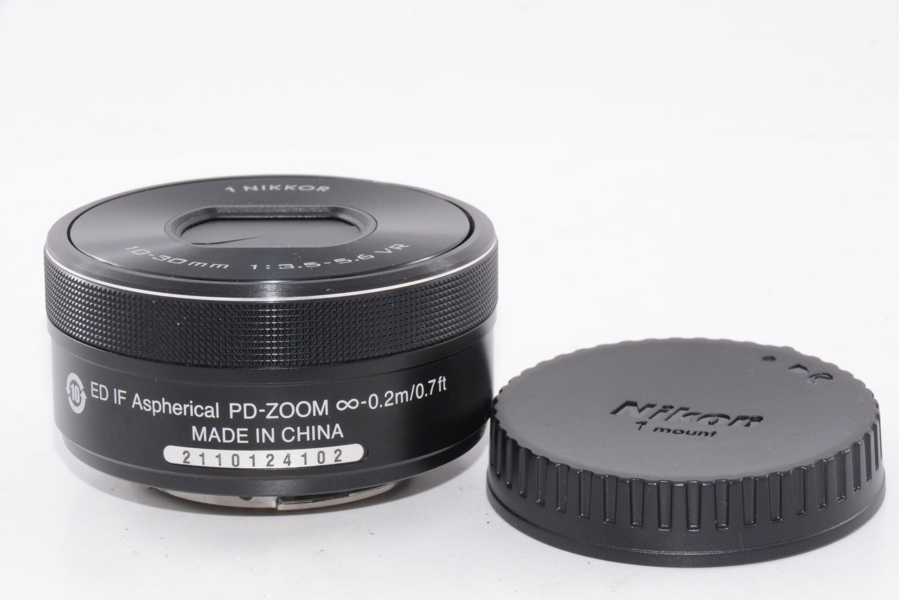 【外観並級】Nikon 標準ズームレンズ1 NIKKOR VR 10-30mm f/3.5-5.6 PD-ZOOM ブラック 1NVR10-30PDBK