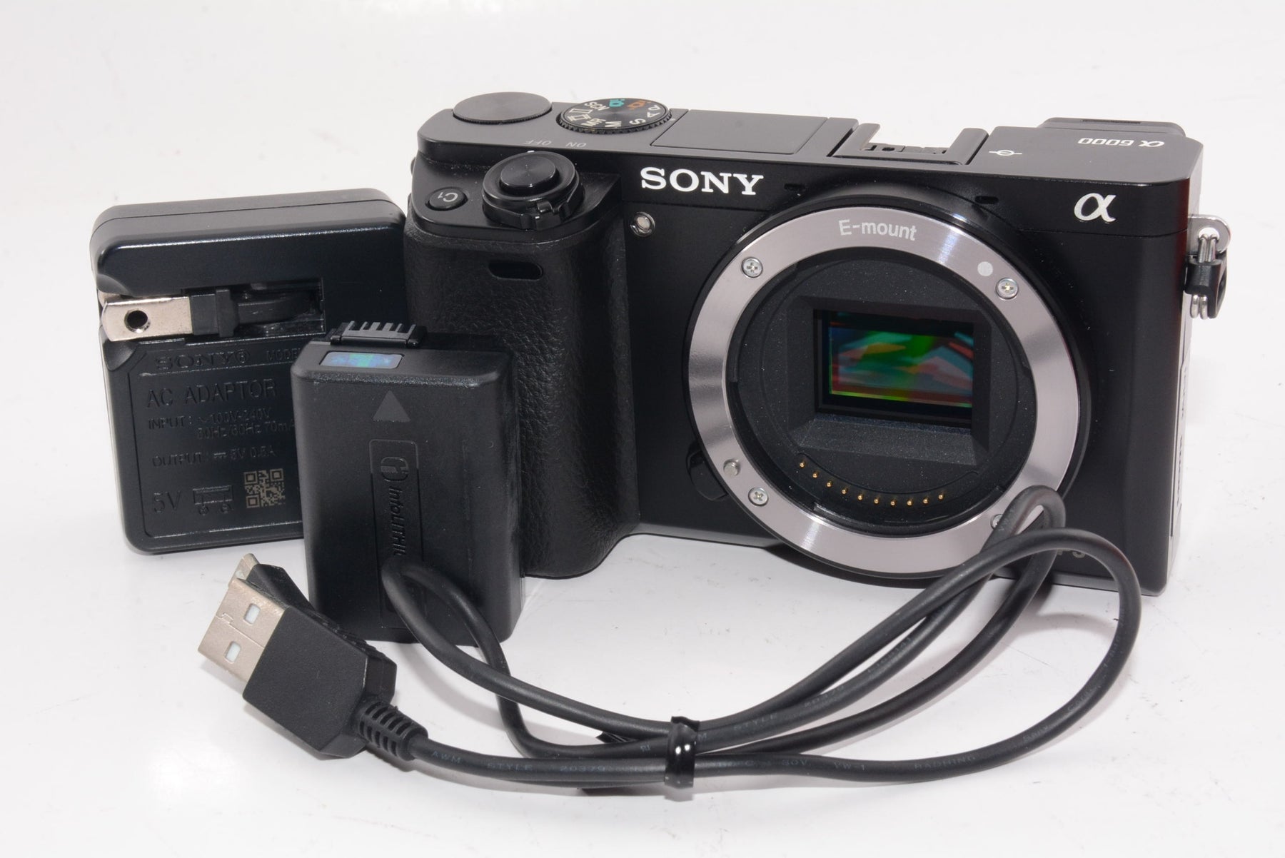 【外観並級】SONY ミラーレス一眼 α6000 ボディ ブラック ILCE-6000 B
