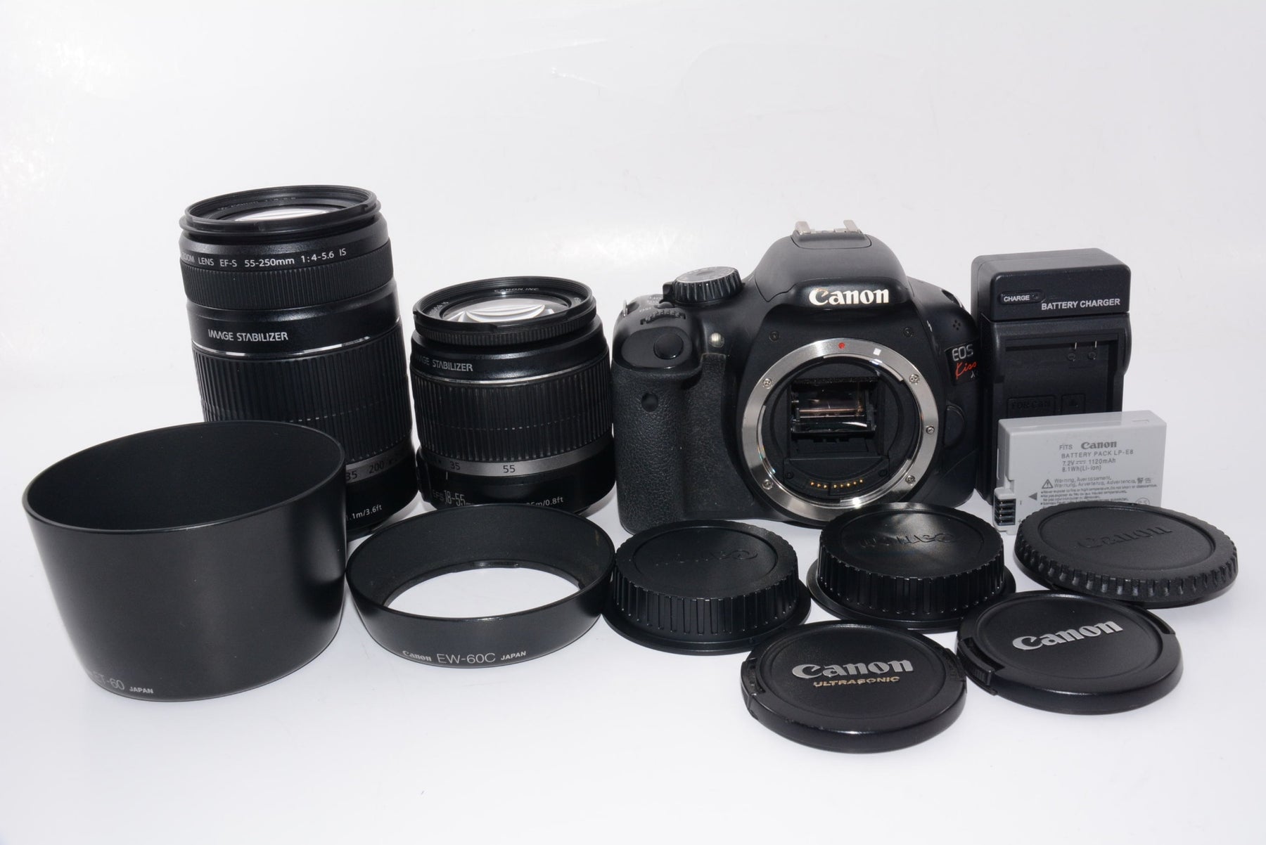 【外観並級】Canon デジタル一眼レフカメラ EOS Kiss X4 ダブルズームキット