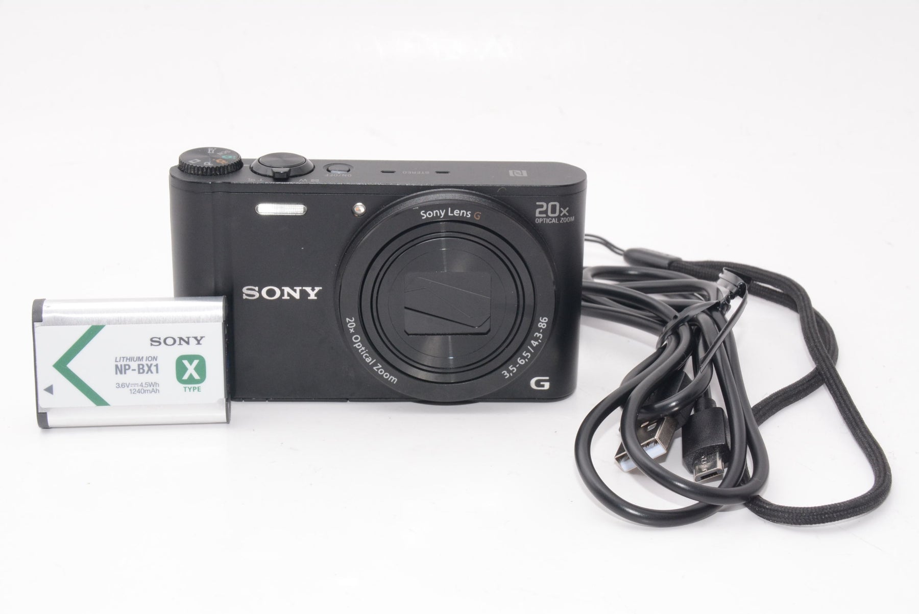 【外観特上級】ソニー デジタルカメラ Cyber-shot WX350 ブラック DSC-WX350-B