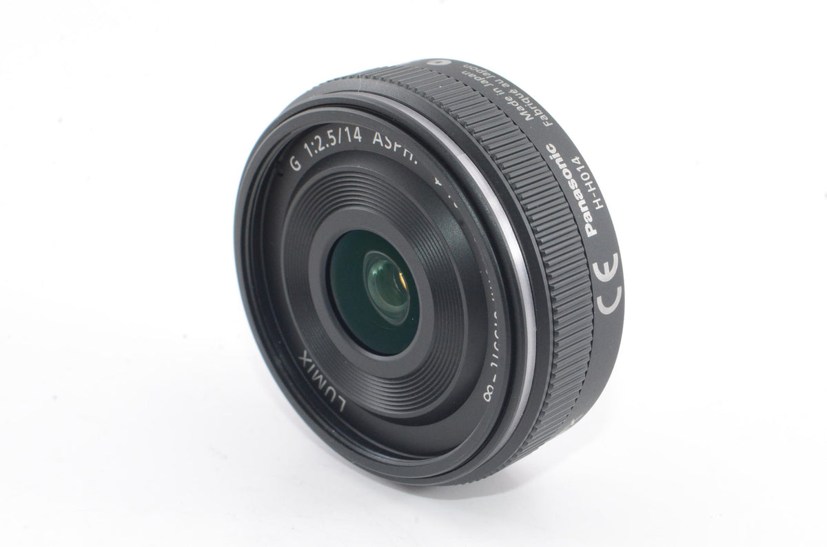 【外観特上級】パナソニック 単焦点 広角レンズ マイクロフォーサーズ用 ルミックス G 14mm/F2.5 ASPH. ブラック H-H014A-K