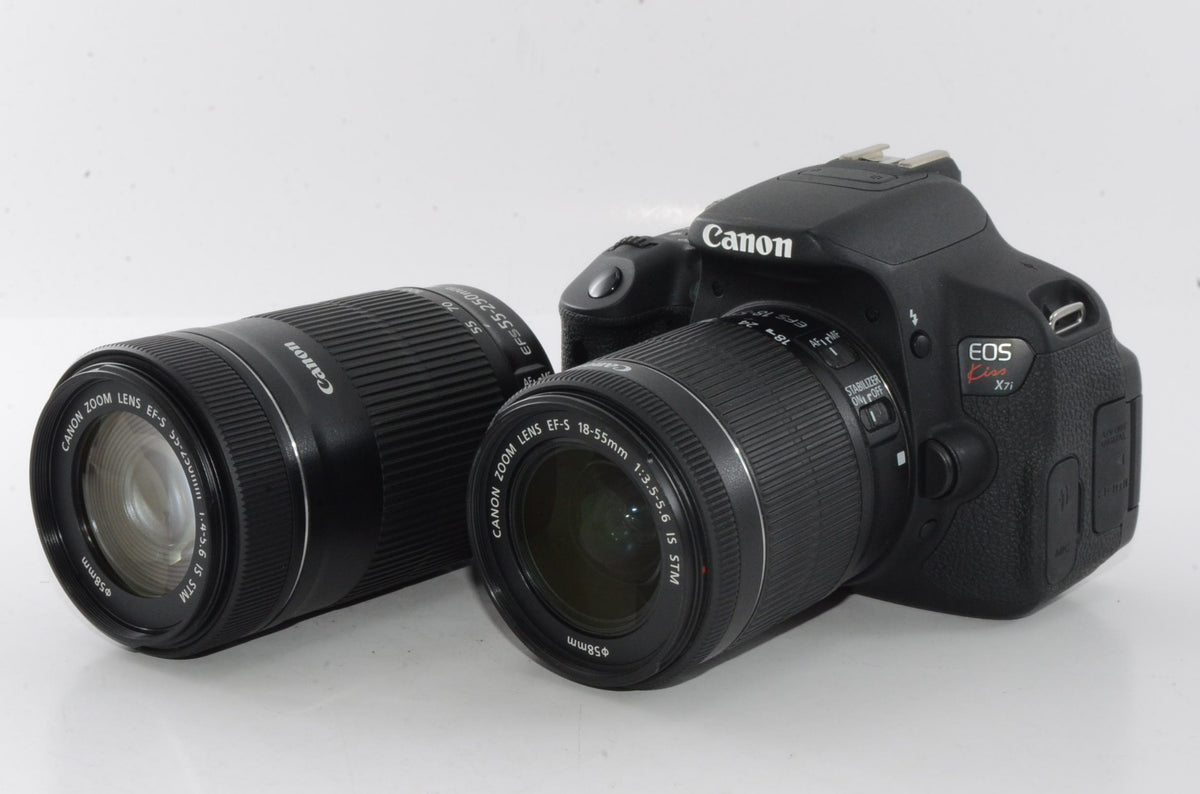 【外観並級】Canon デジタル一眼レフカメラ EOS Kiss X7i ダブルズームキット