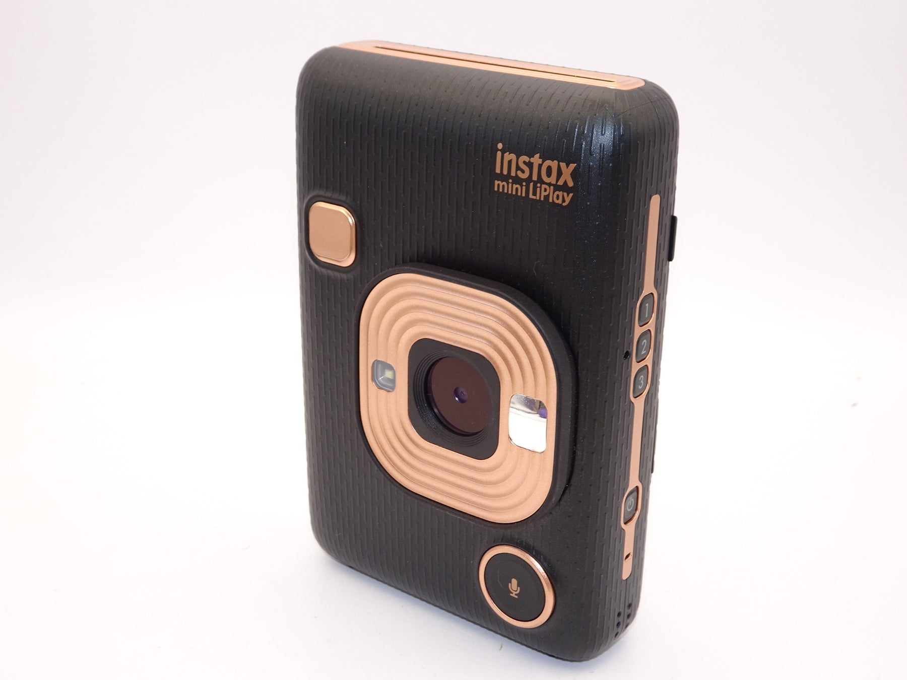 【外観特上級】FUJIFILM チェキ インスタントカメラ/スマホプリンター instax mini LiPlay エレガントブラック INS MINI HM1 ELEGANT BLACK