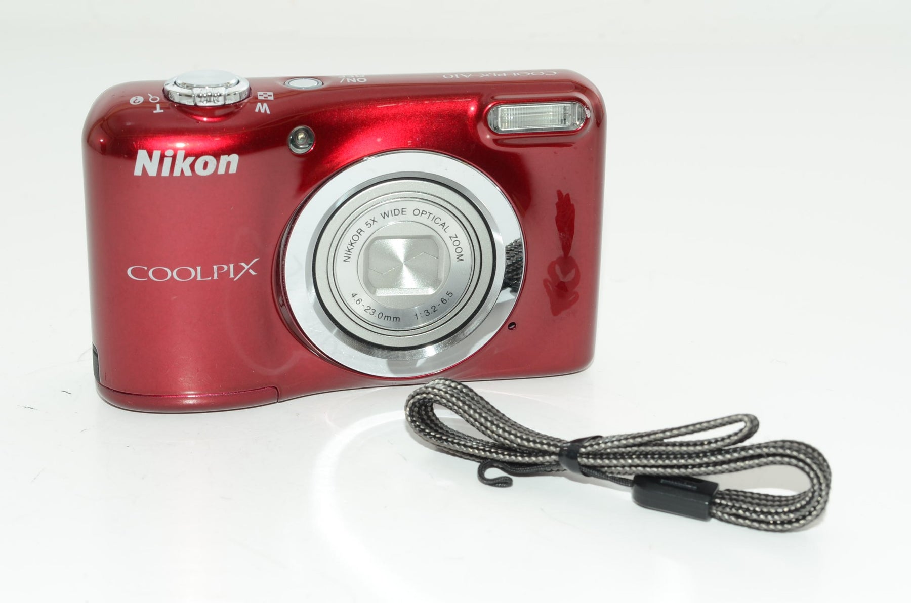 【外観並級】Nikon デジタルカメラ COOLPIX A10 レッド 光学5倍ズーム 1614万画素 乾電池タイプ A10RD