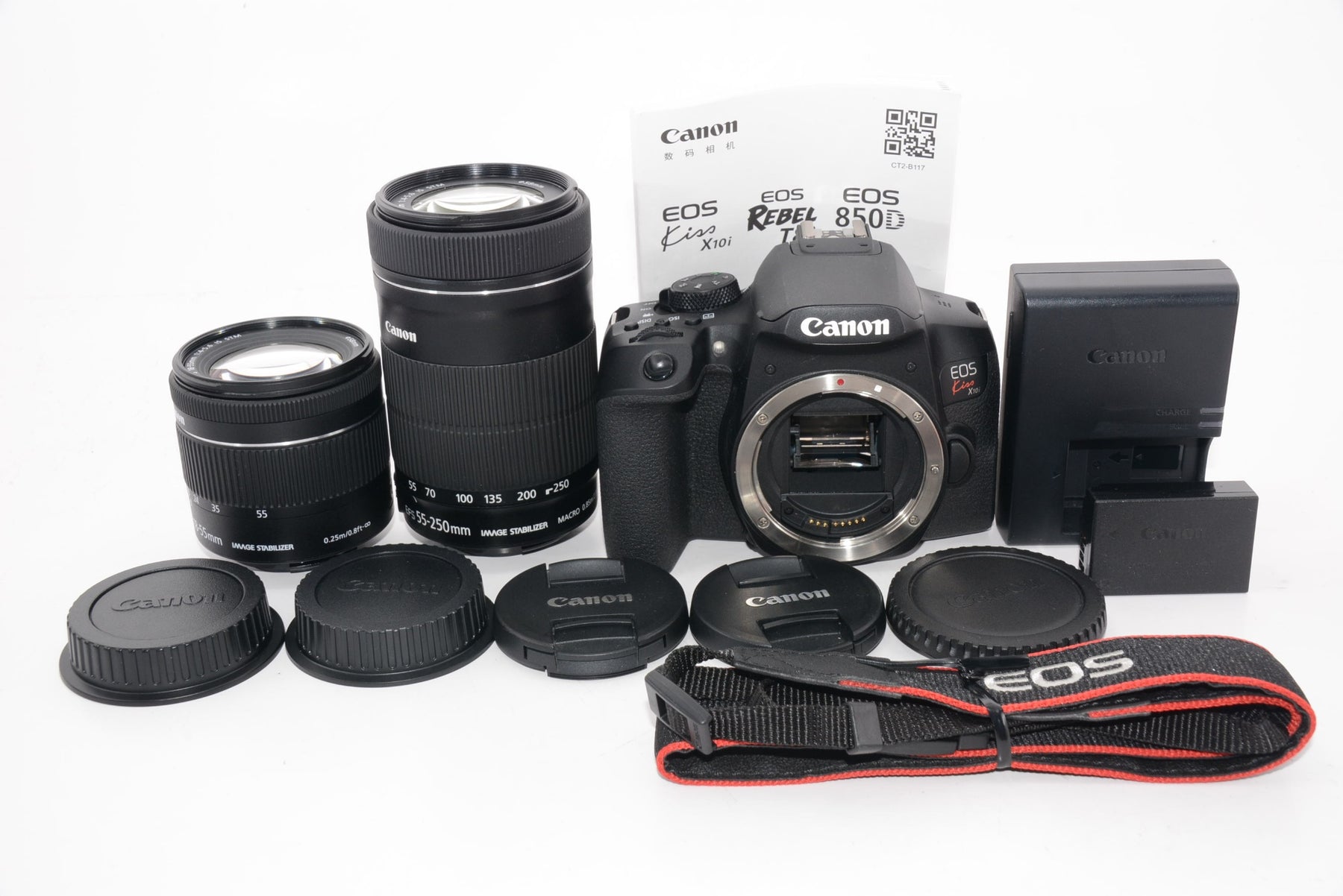 【外観特上級】Canon デジタル一眼レフカメラ EOS Kiss X10i ダブルズームキット EOSKISSX10I-WKIT
