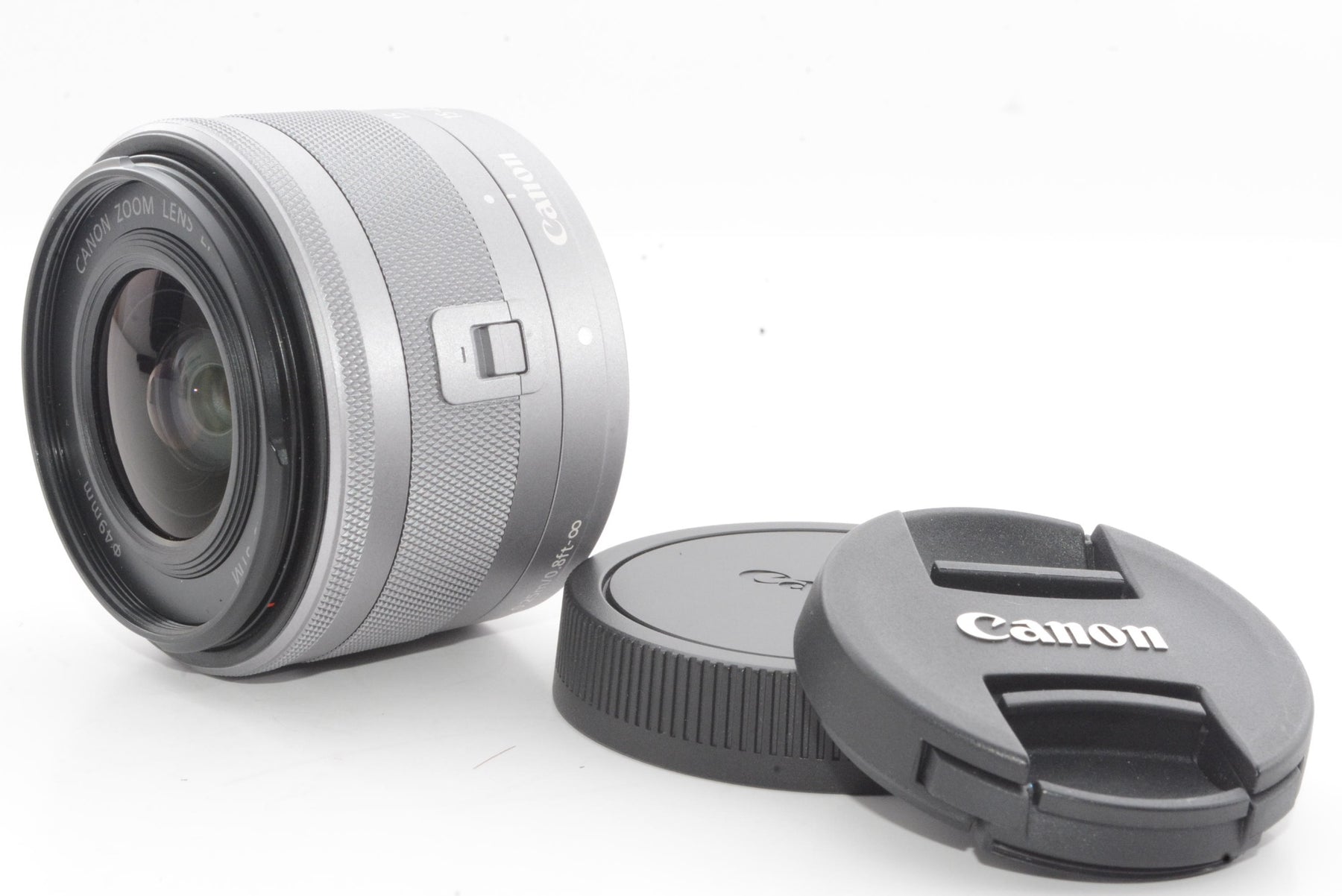 【外観特上級】Canon 標準ズームレンズ EF-M15-45mm F3.5-6.3IS STM(シルバー) ミラーレス一眼対応 EF-M15-45ISSTMSL