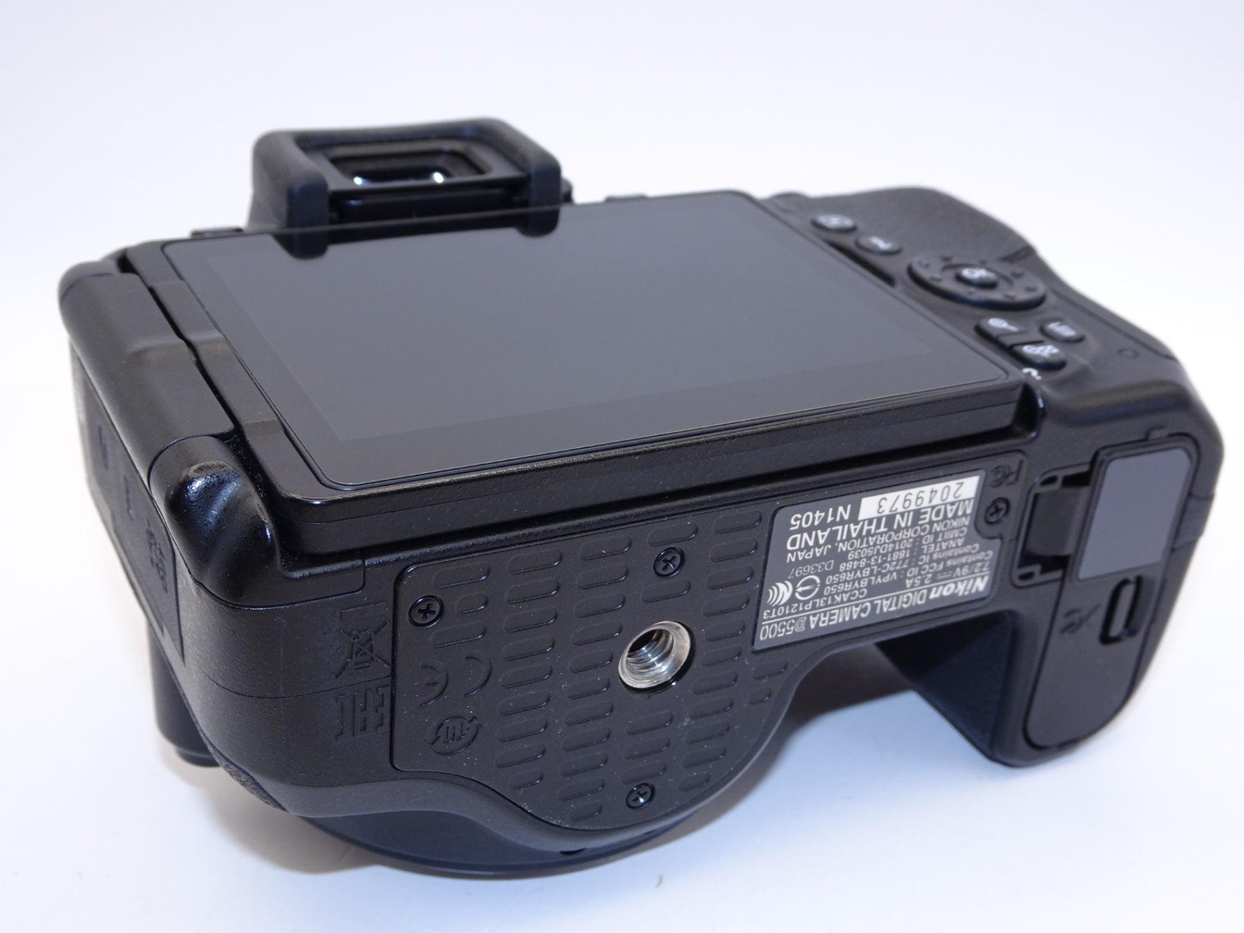 【外観特上級】Nikon デジタル一眼レフカメラ D5500 18-55 VRII レンズキット ブラック 2416万画素 3.2型液晶 タッチパネル D5500LK18-55BK