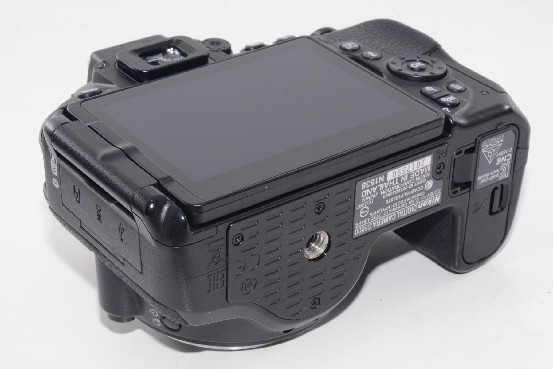 【外観並級】Nikon デジタル一眼レフカメラ D5600 ダブルズームキット ブラック D5600WZBK