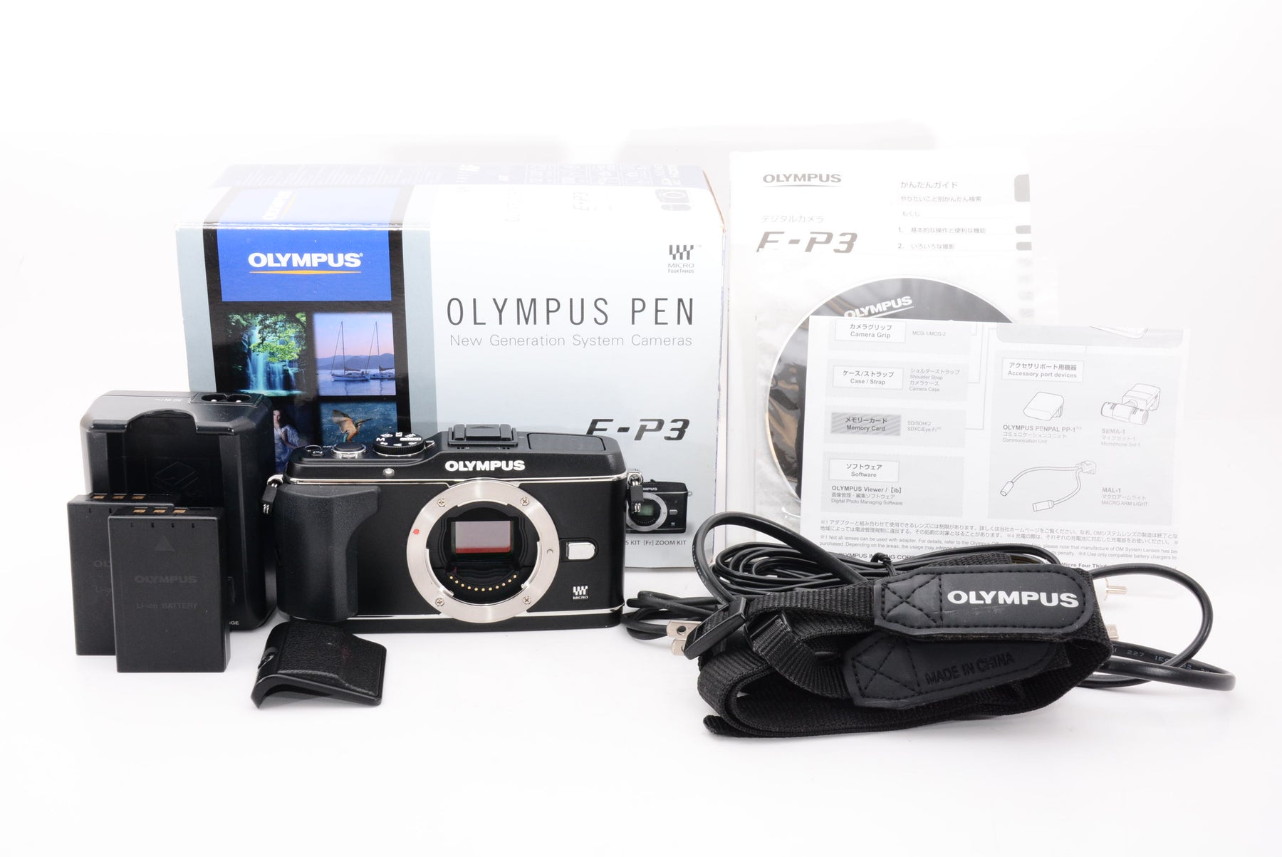 【外観特上級】OLYMPUS ミラーレス一眼 PEN E-P3 ボディ ブラック E-P3 BODY BLK