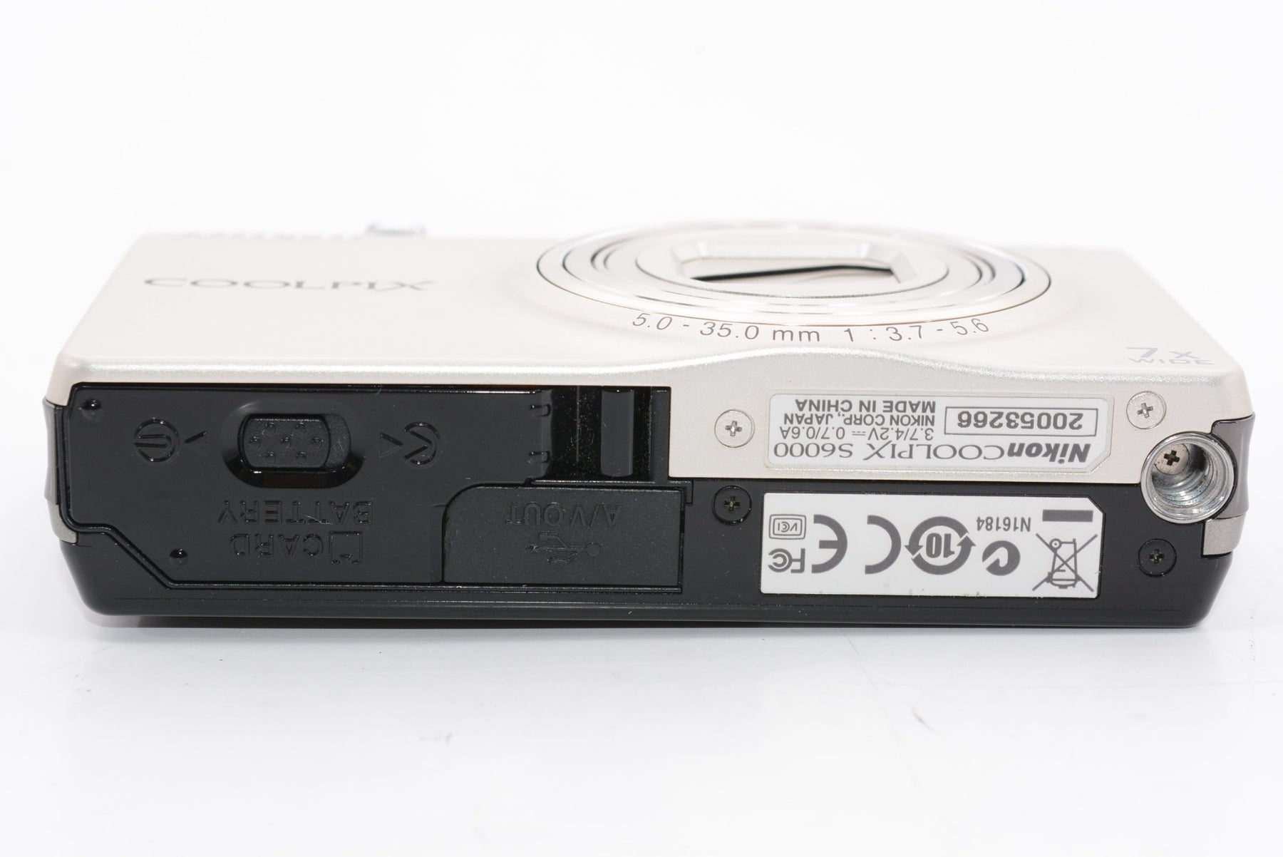 【外観並級】Nikon デジタルカメラ COOLPIX (クールピクス) S6000 シャンパンシルバー S6000SL