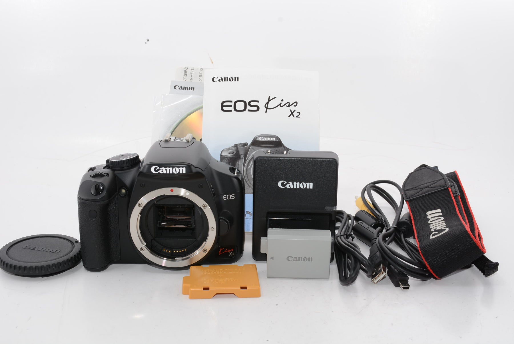 【外観特上級】Canon デジタル一眼レフカメラ EOS Kiss X2 ボディ KISSX2-BODY