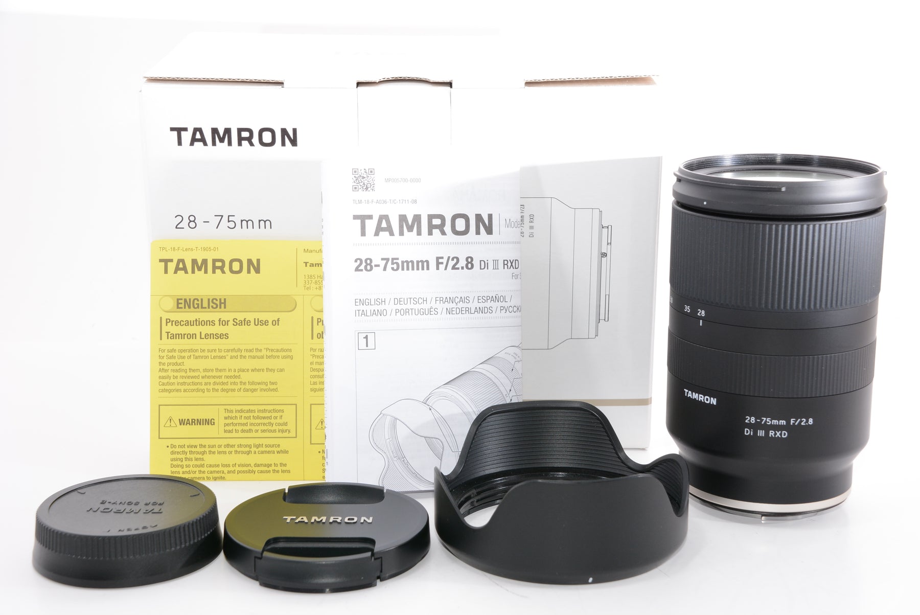 【外観特上級】タムロン(TAMRON) 28-75mm F/2.8 Di III RXD ソニーEマウント用(Model A036)