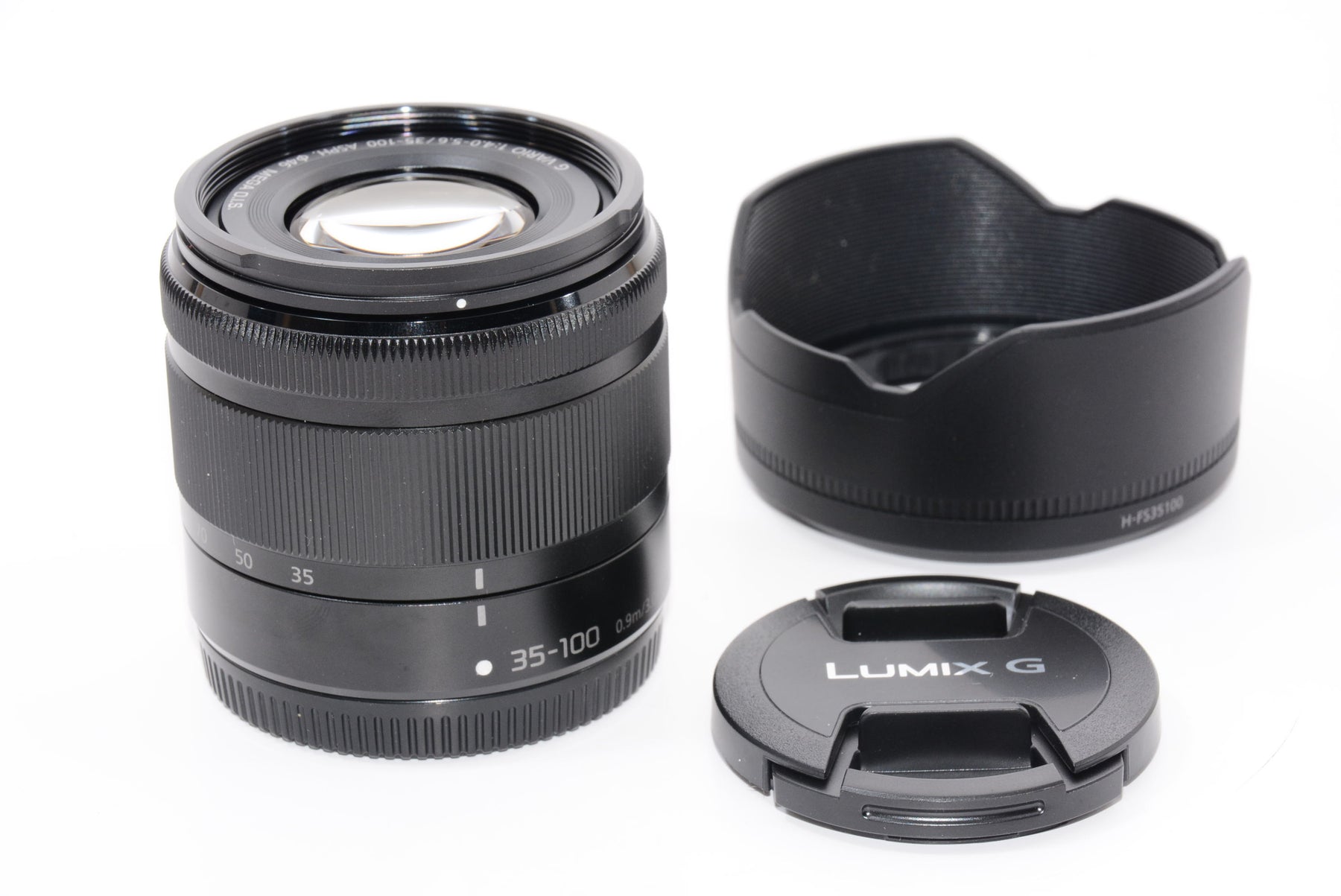 【外観特上級】パナソニック 望遠ズームレンズ マイクロフォーサーズ用 ルミックス G VARIO 35-100mm/F4.0-5.6 ASPH./MEGA O.I.S. ブラック H-FS35100-K
