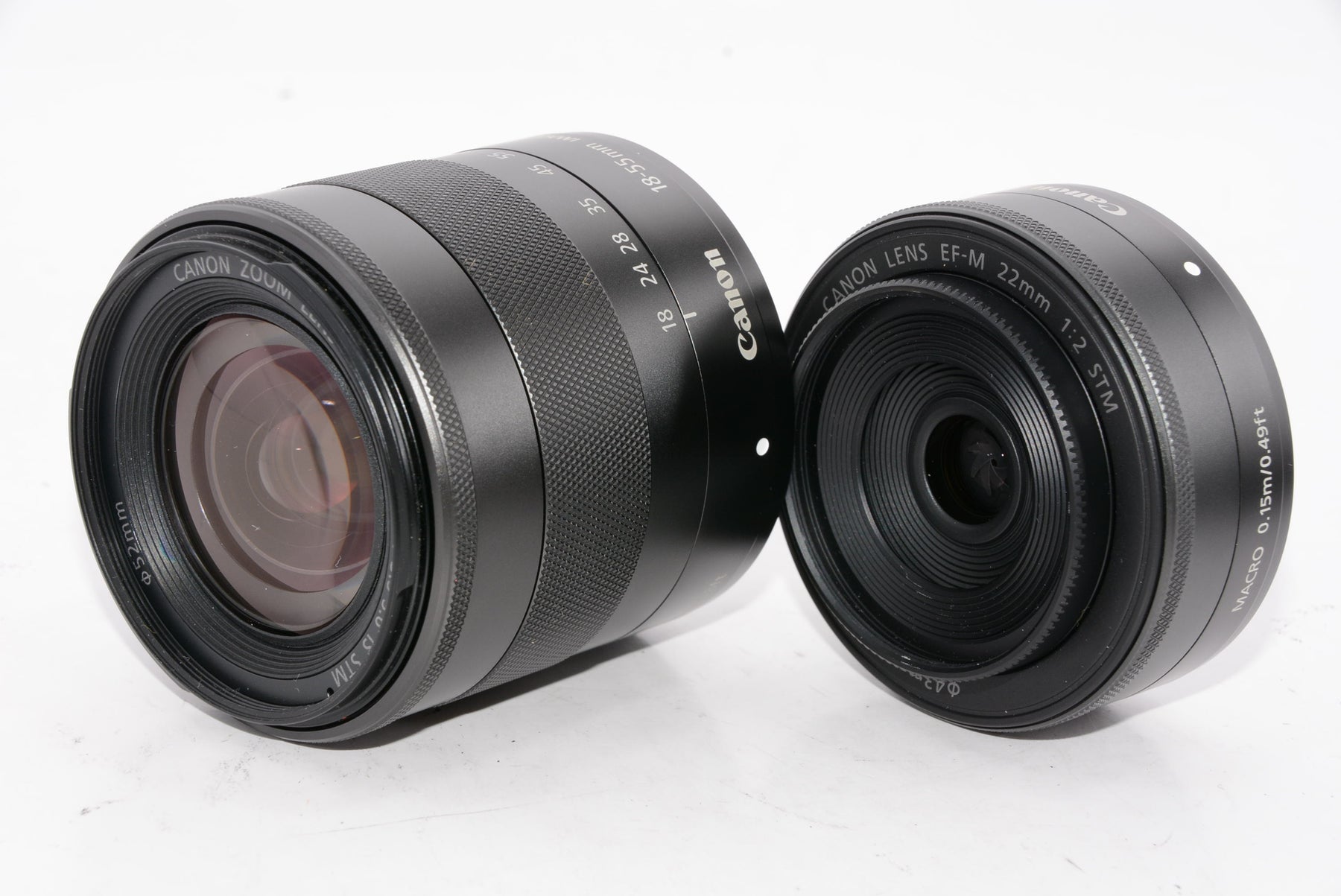 【外観特上級】Canon ミラーレス一眼カメラ EOS M3 ダブルレンズキット(ブラック) EF-M18-55mm F3.5-5.6 IS STM EF-M22mm F2 STM 付属 EOSM3BK-WLK